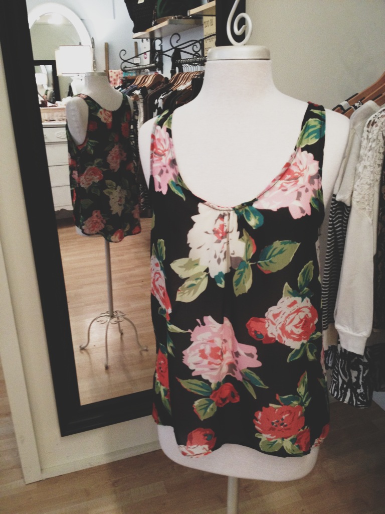 Floral Tank-Top Blouse