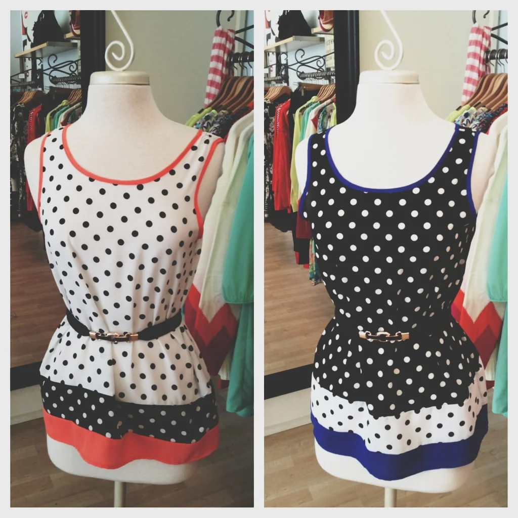 Polka Dot Tank Tops