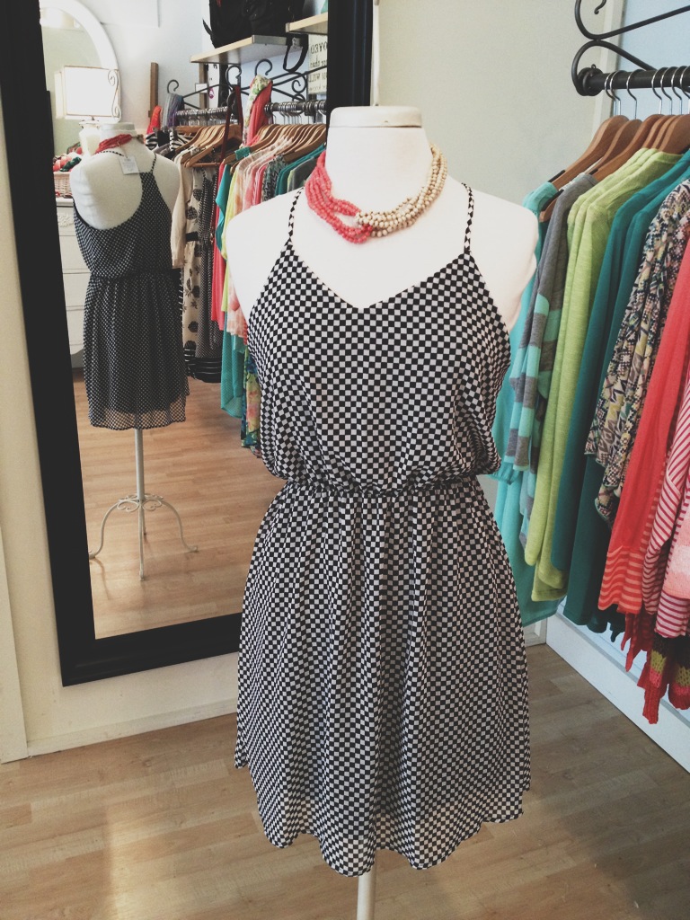 Black Checkered Dress