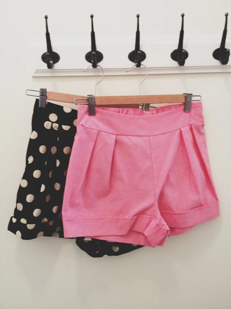 High Waisted Pleated Shorts