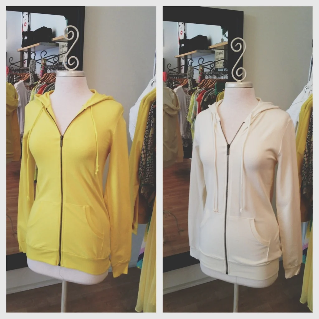 Yellow and Beige Super Soft Hoodies