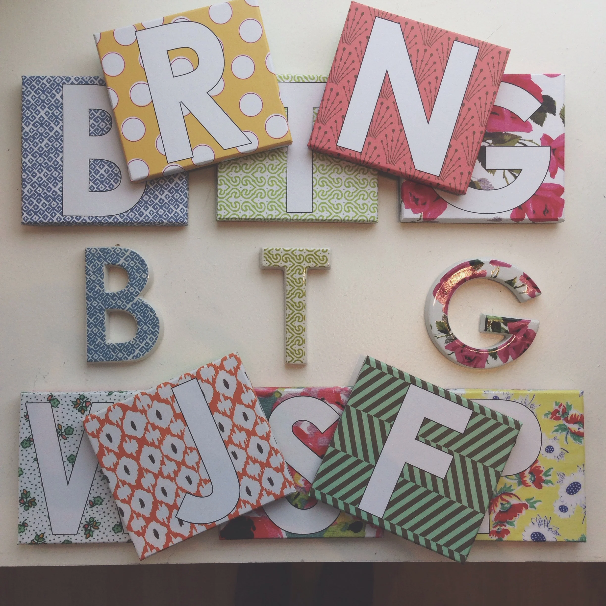Decorative Porcelain Initial Letters $13