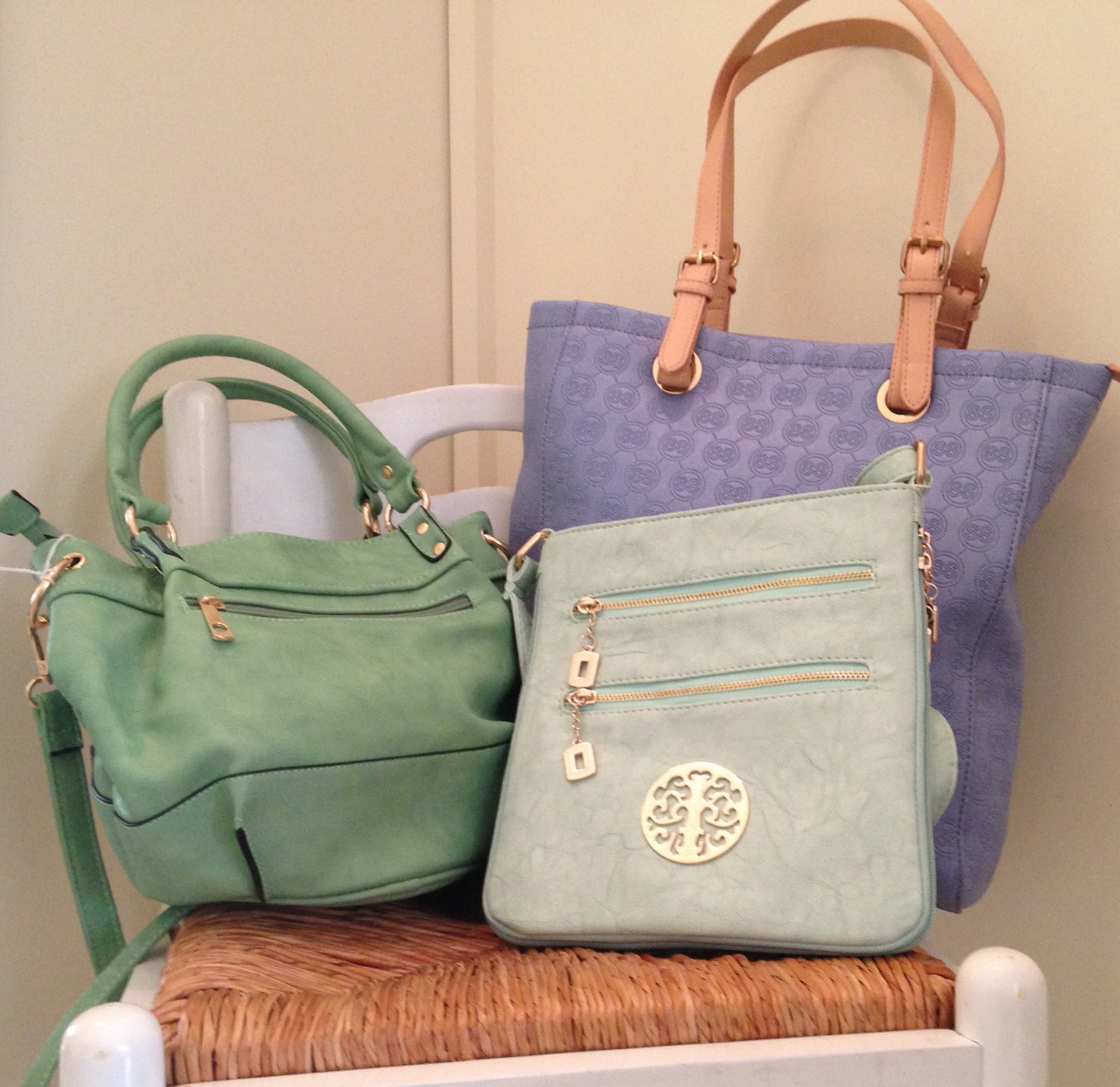 Spring colored cross body purses