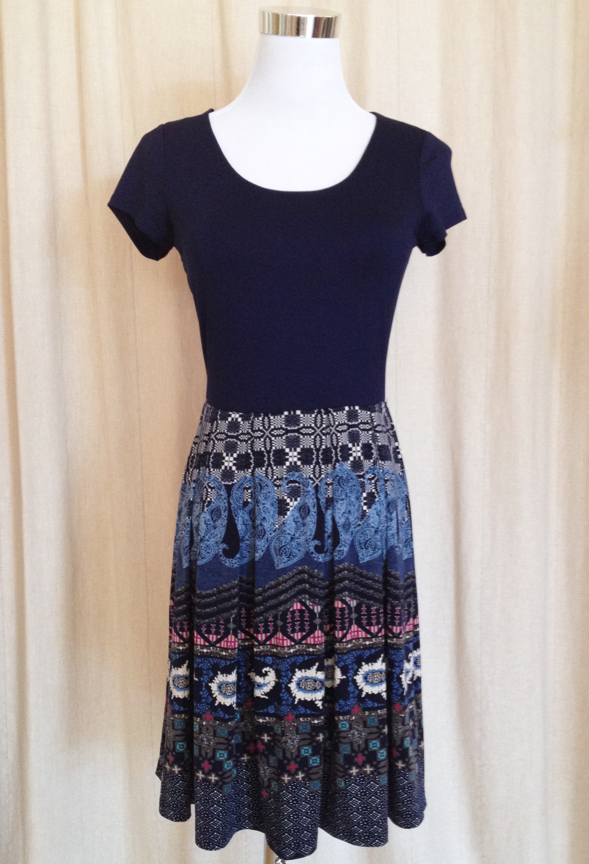 Blue Print Dress