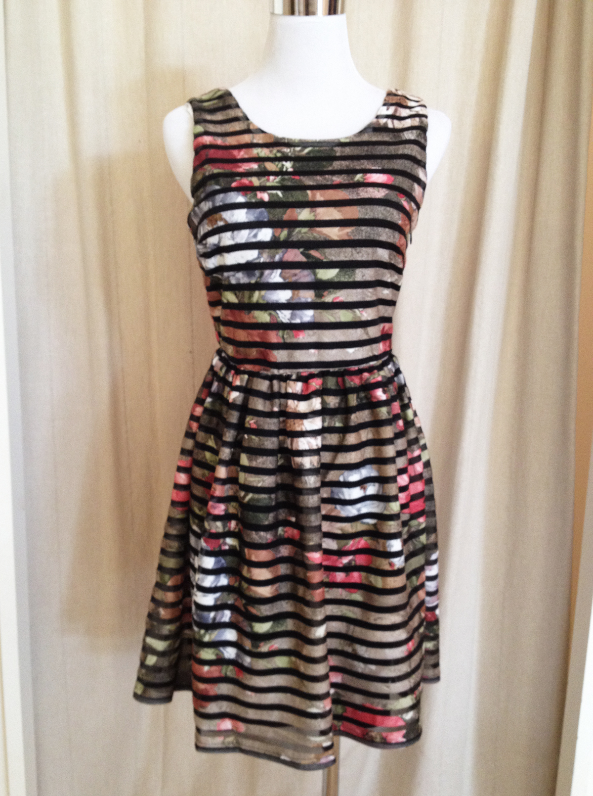 Striped Floral Dress