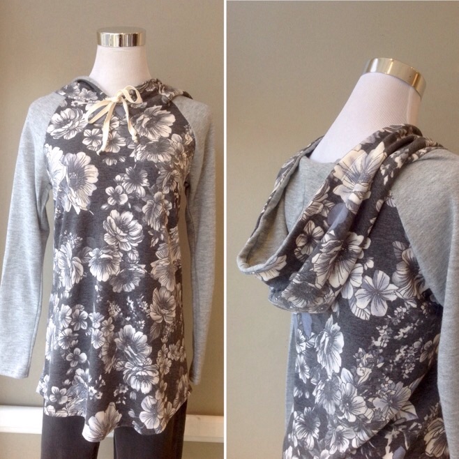 Hoodie in Grey Combo, $34