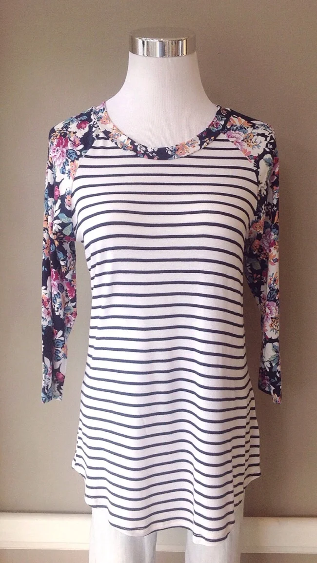 Bestselling knit baseball top, $28