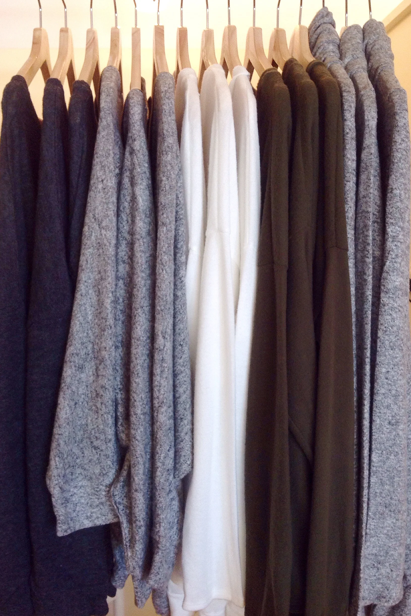 More Cherish cowl sweaters, v-neck zips, pleated hem sweaters and sweater tunics have returned in select colors. 