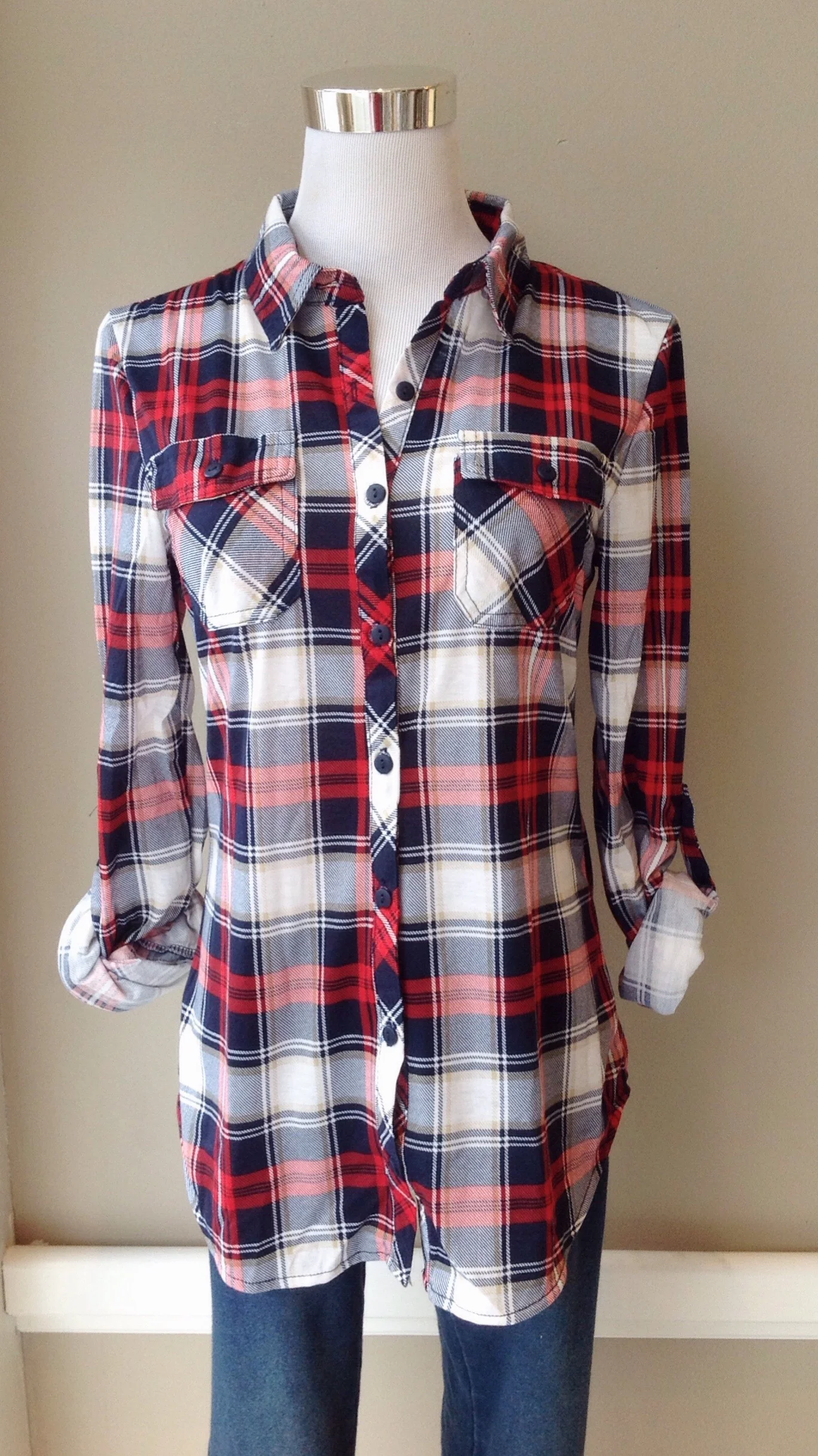 And red/navy/white