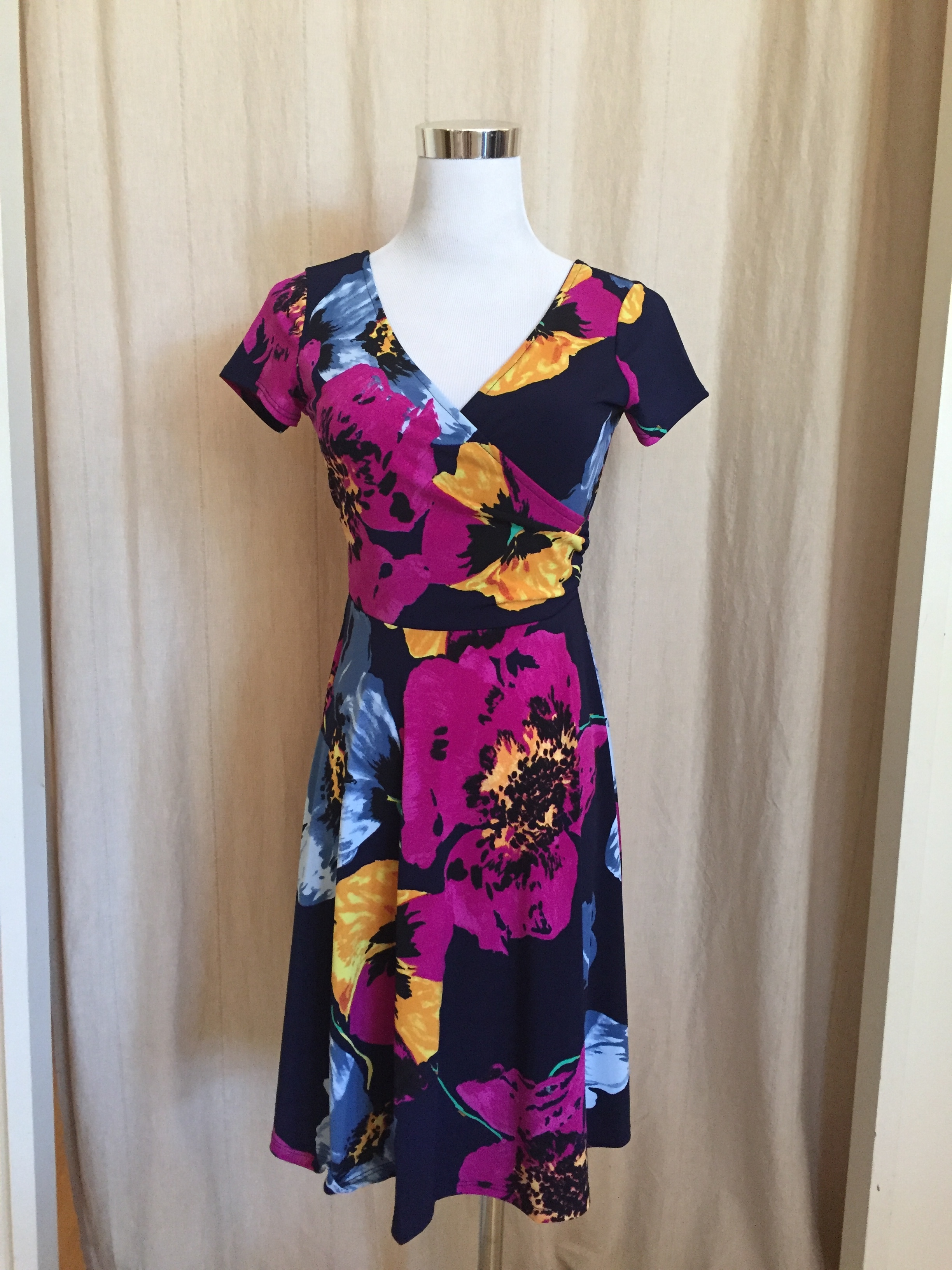  Pop of Floral Cross Front Dress, $42 