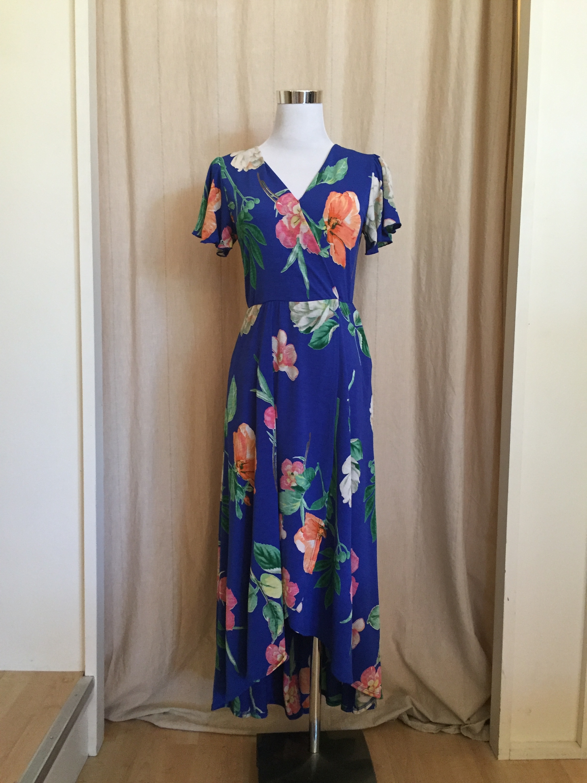  Royal Blue Wrap Dress, $54 