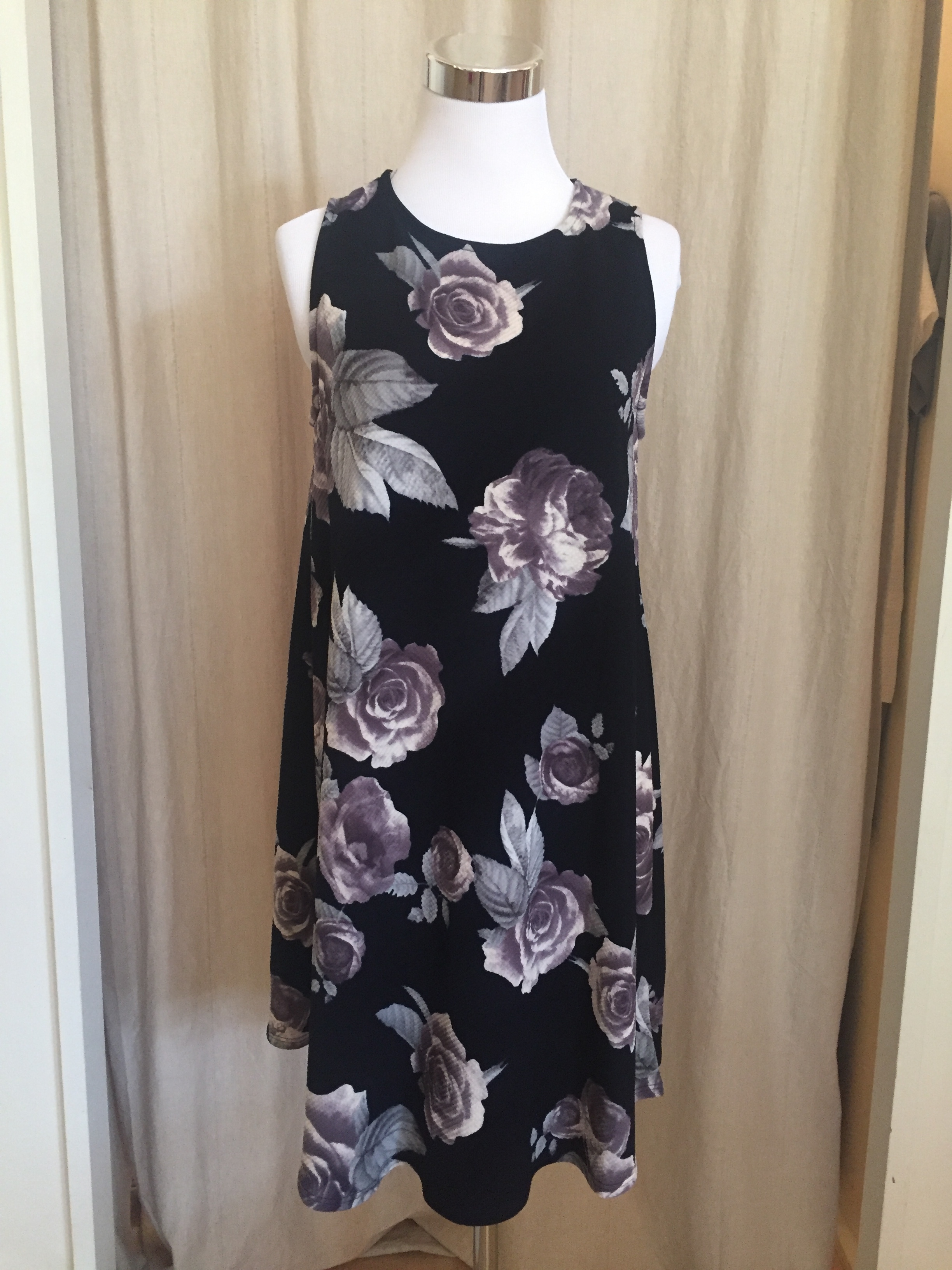 Midnight Floral A-Line Dress, $38