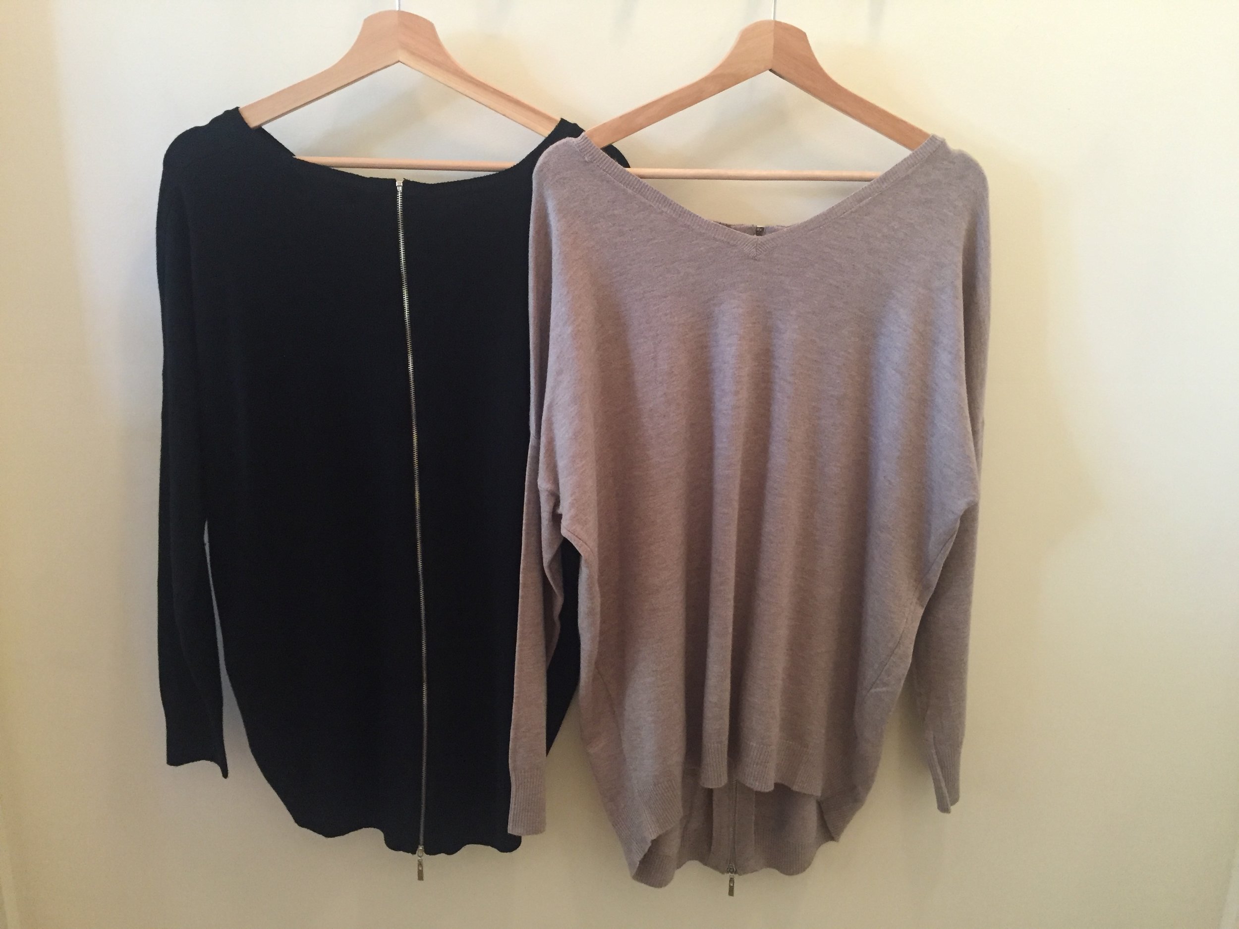 Zip-Back Dreamers Sweaters, $42