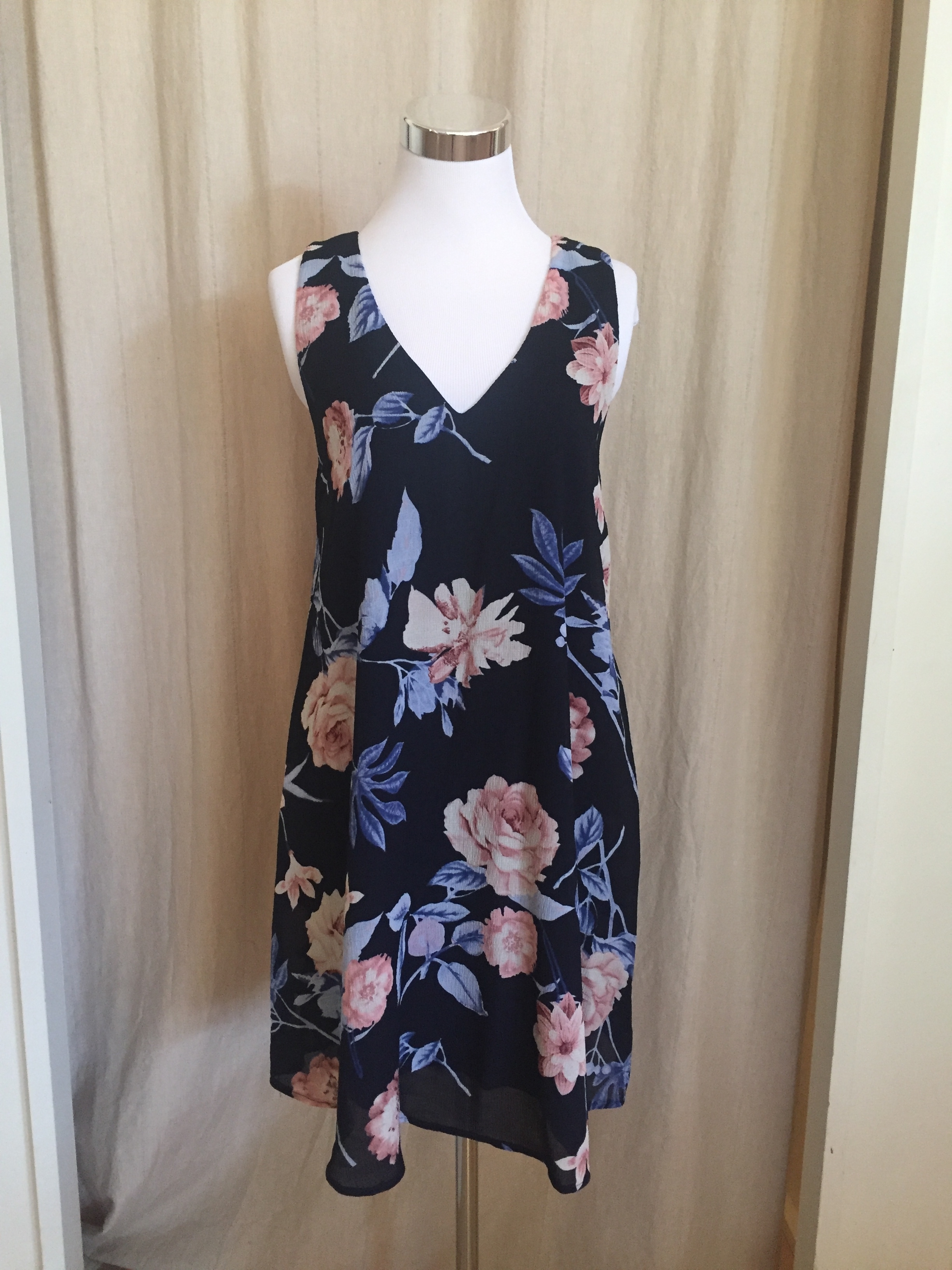 Strappy Back Floral Dress, $45