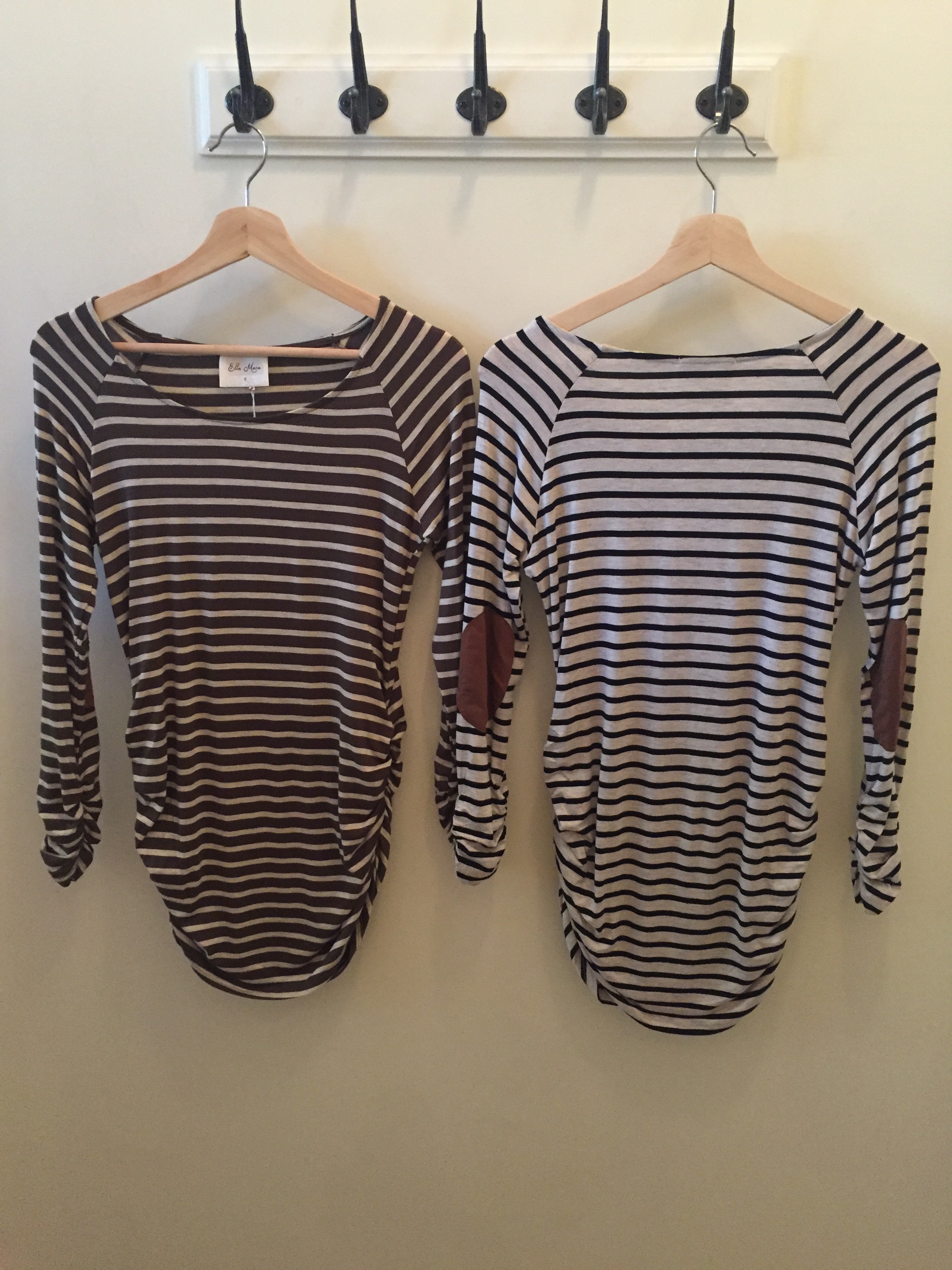 Ruched Stripe Top, $35