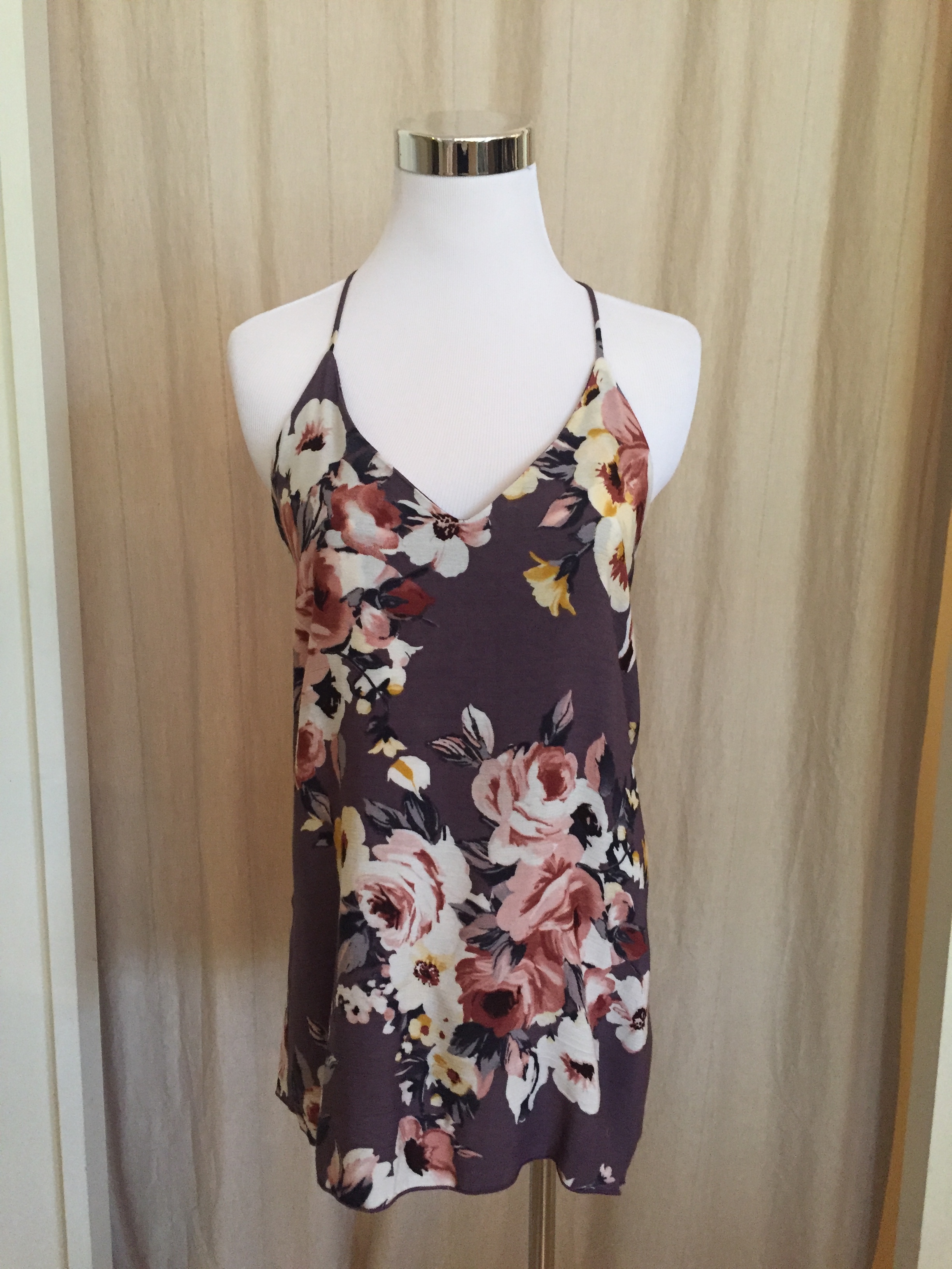 Floral Razor Back Tank, $35