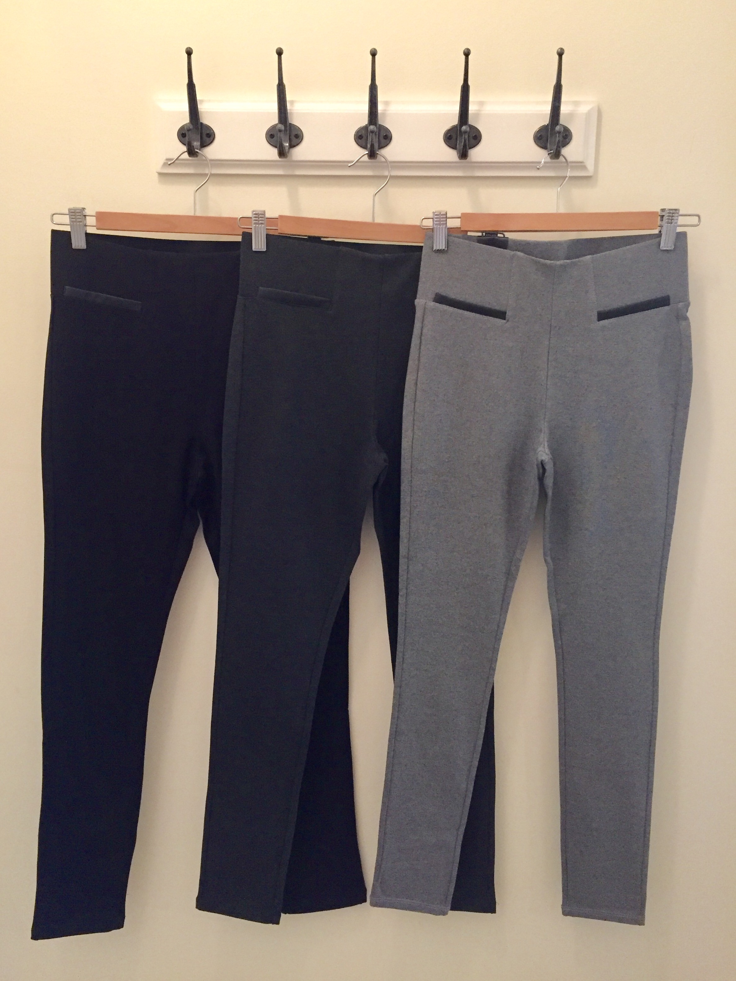 Ponte Pants (Black, Charcoal, Grey $28)