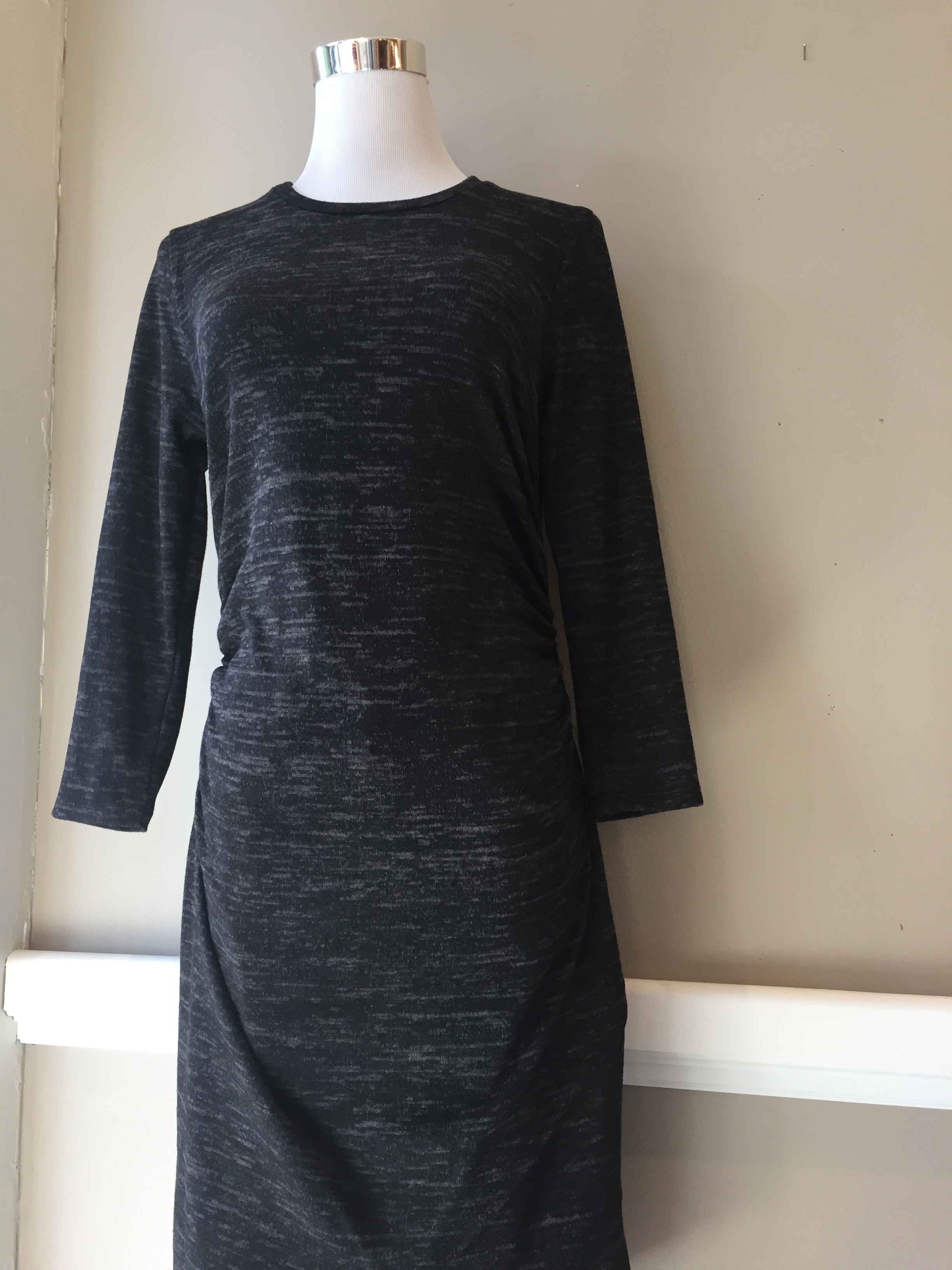Dress with tulip detail ($35, also in heather grey)