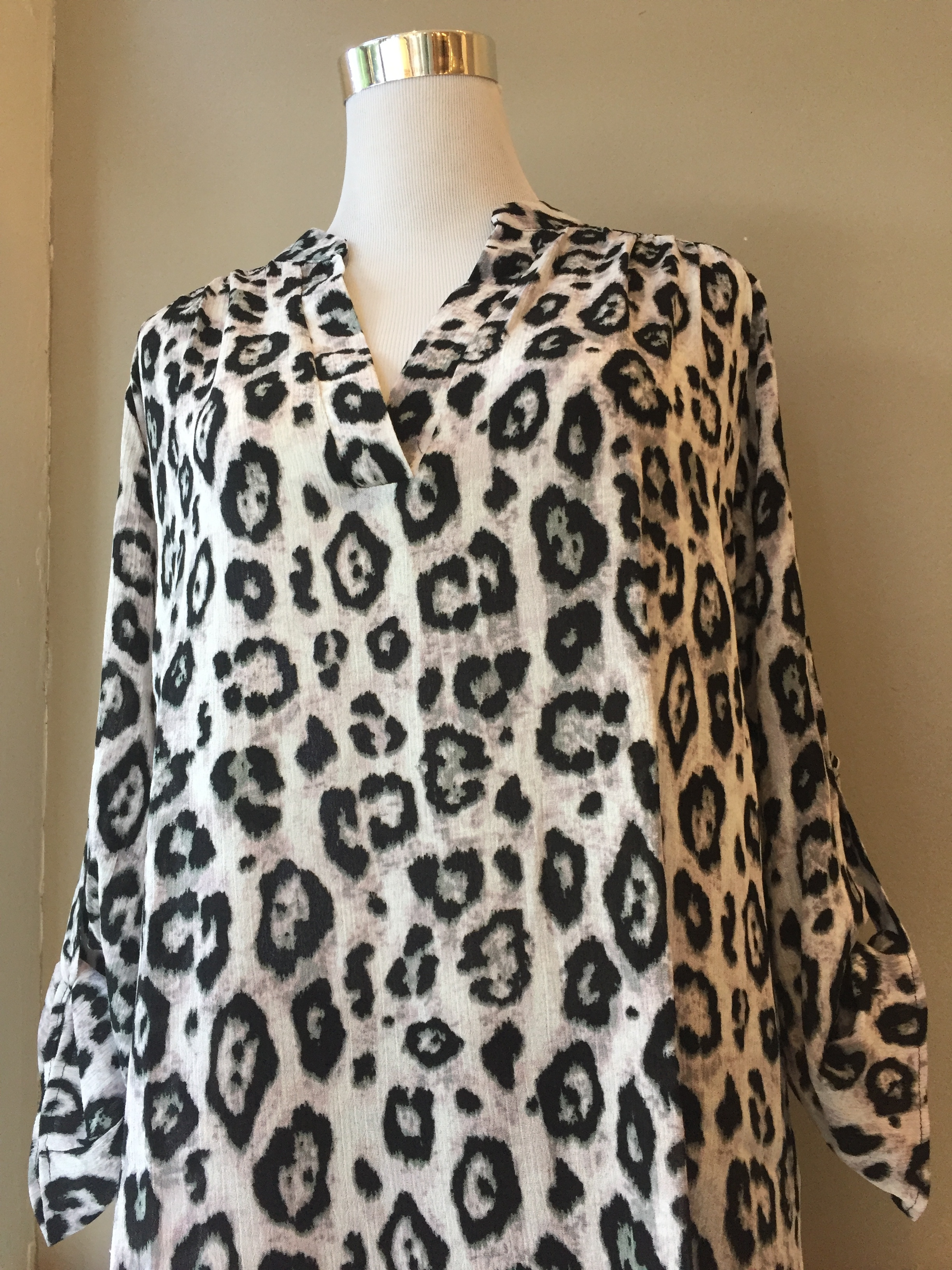 Animal print blouse ($35)