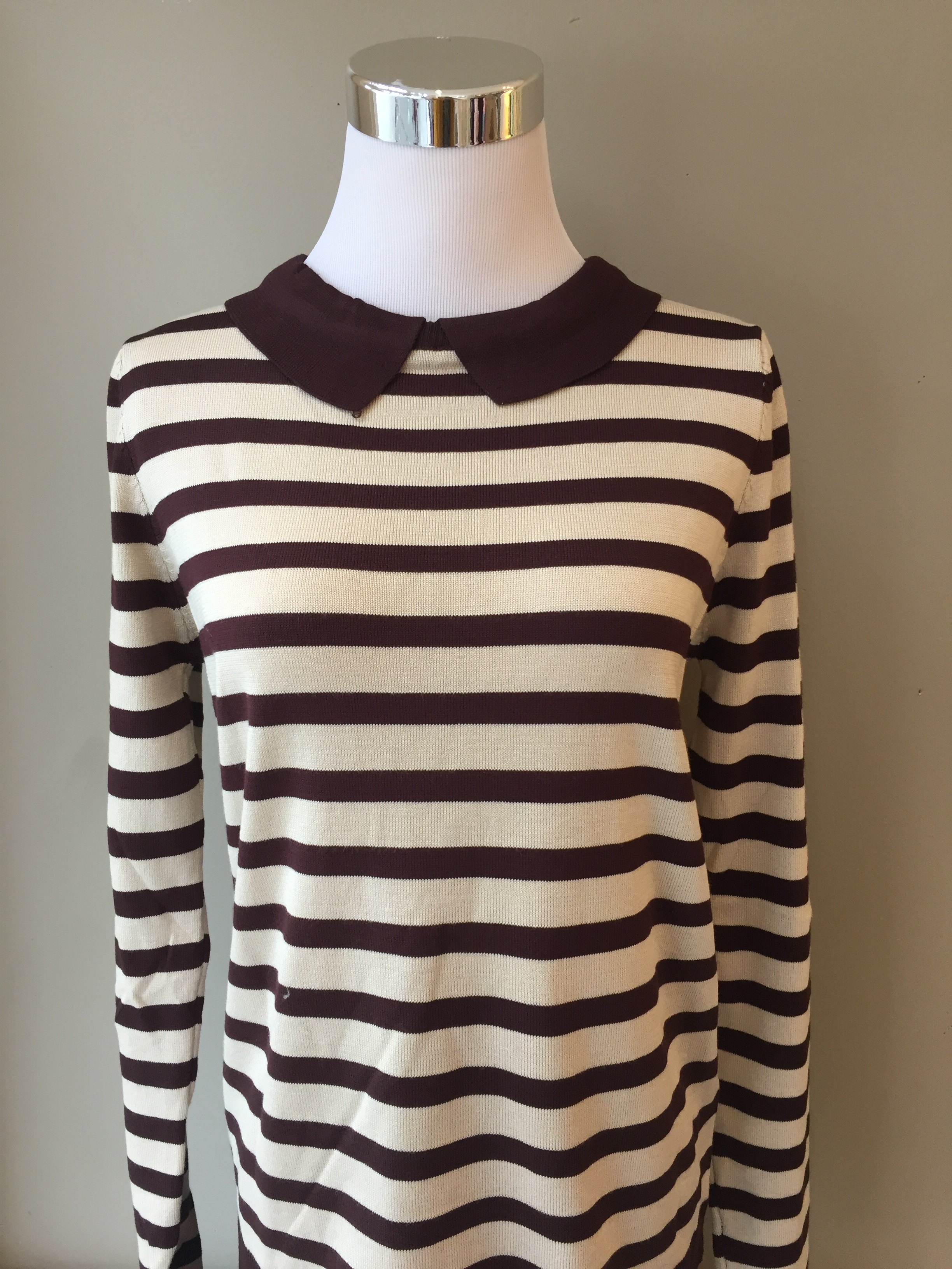 Collared striped sweater ($32)