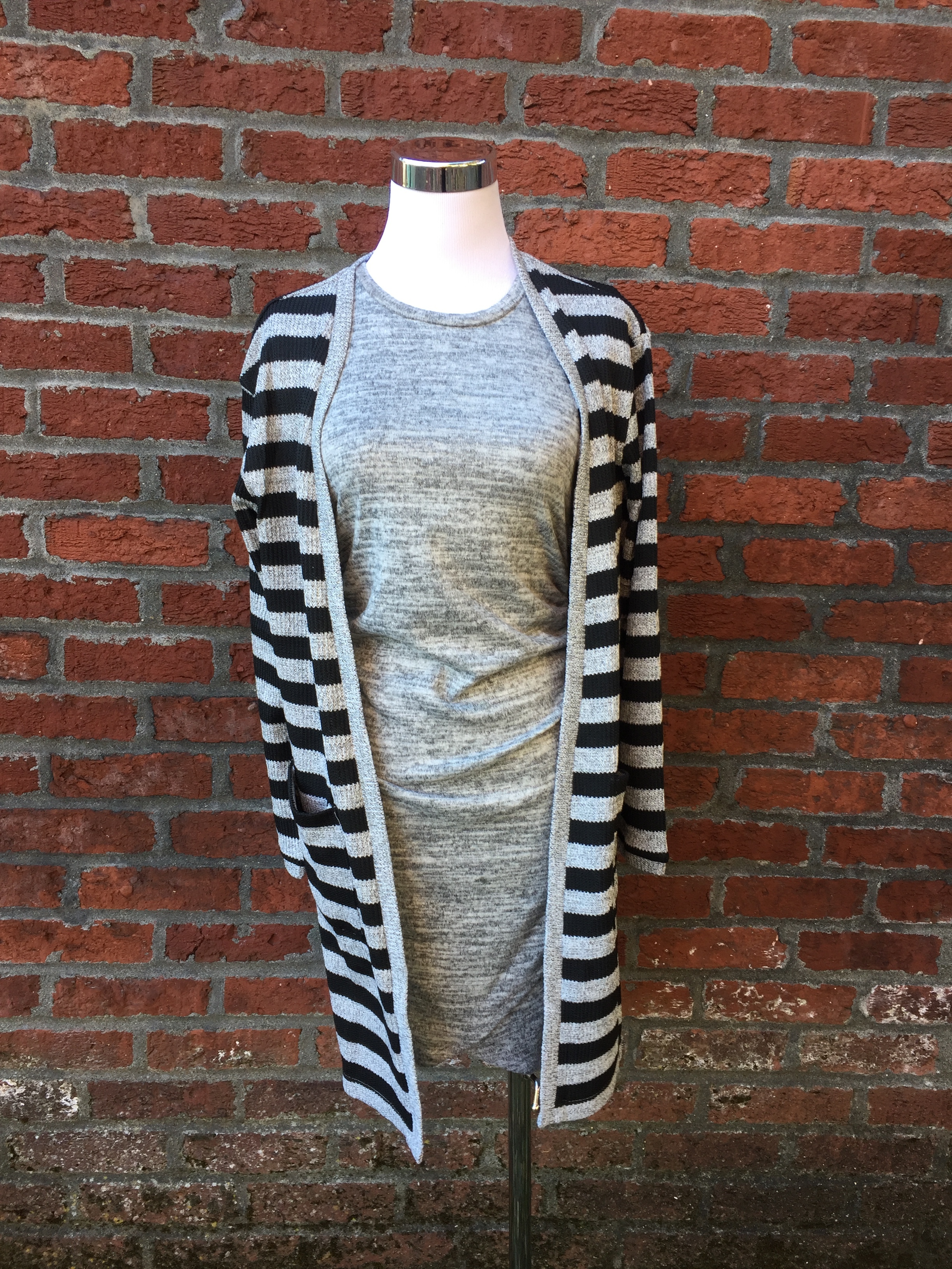 Striped Cardigan w/Pockets ($42)