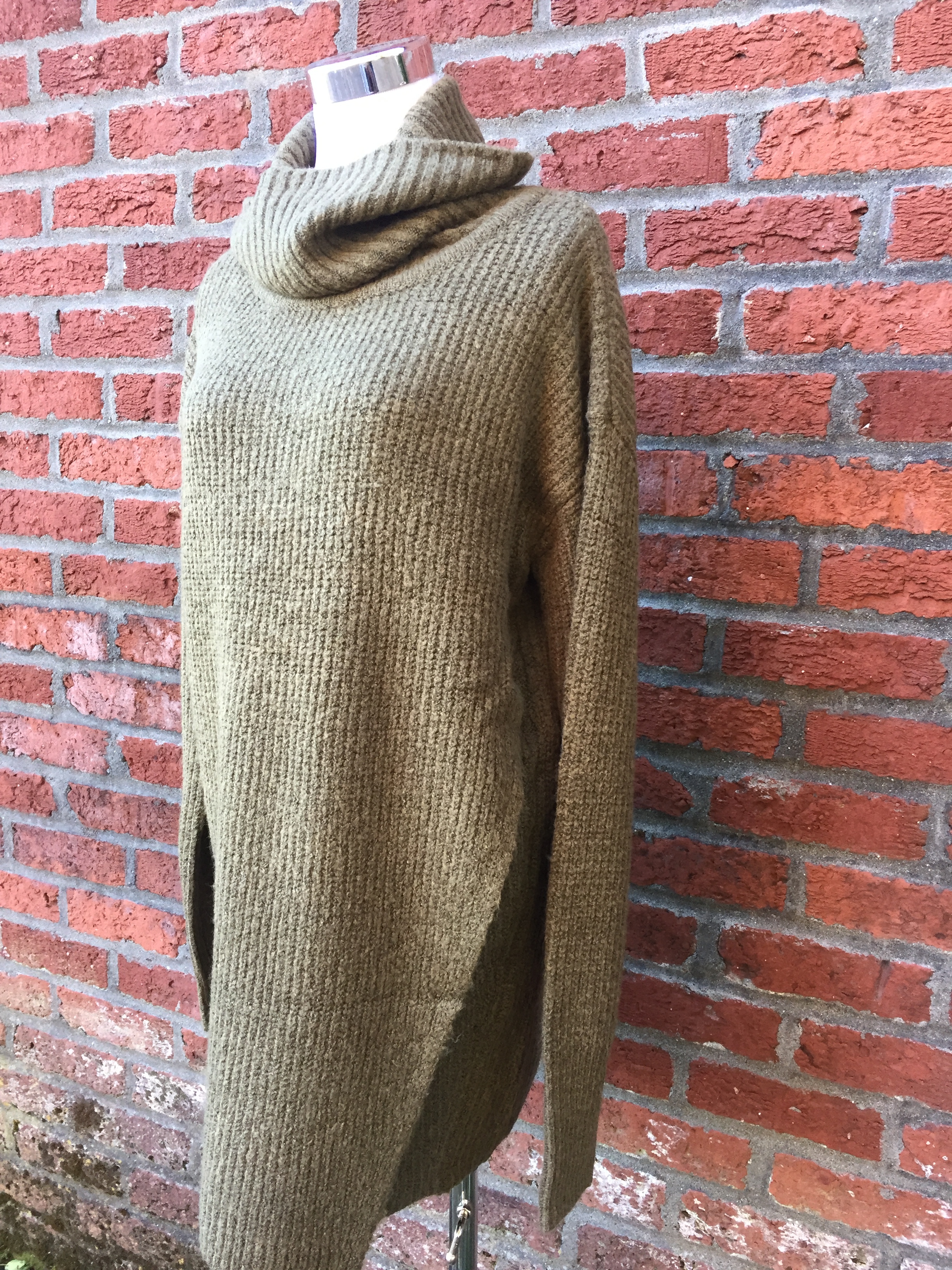 Chunky Turtleneck ($42 Green and Black)