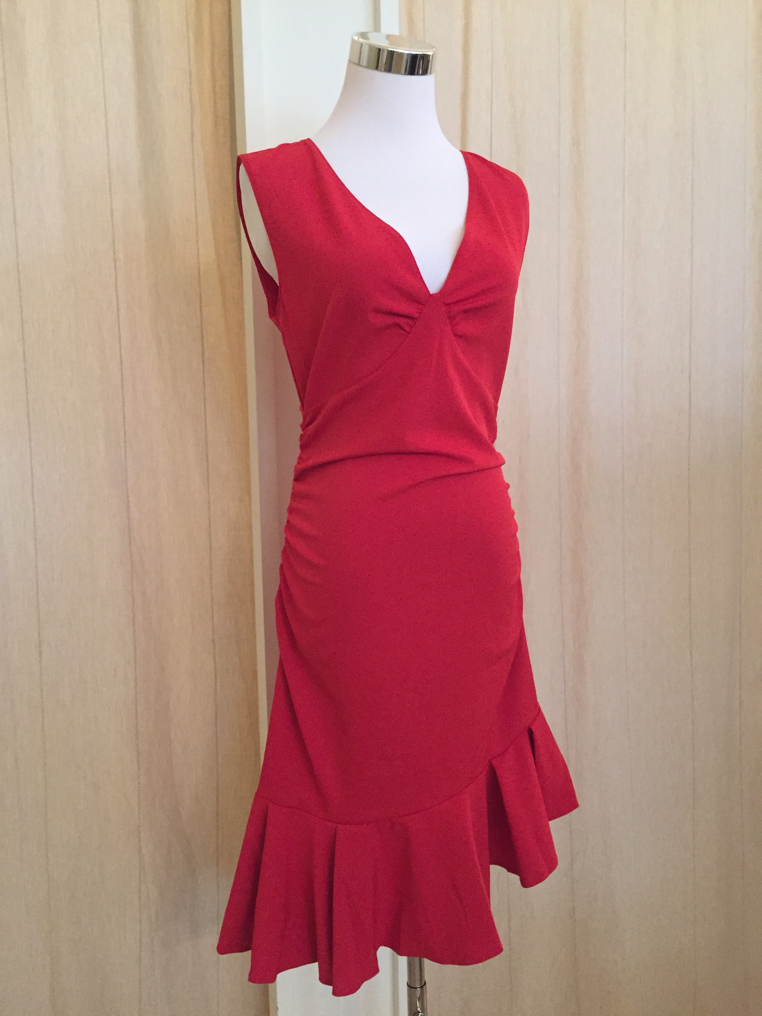 Red ruffle dress $54