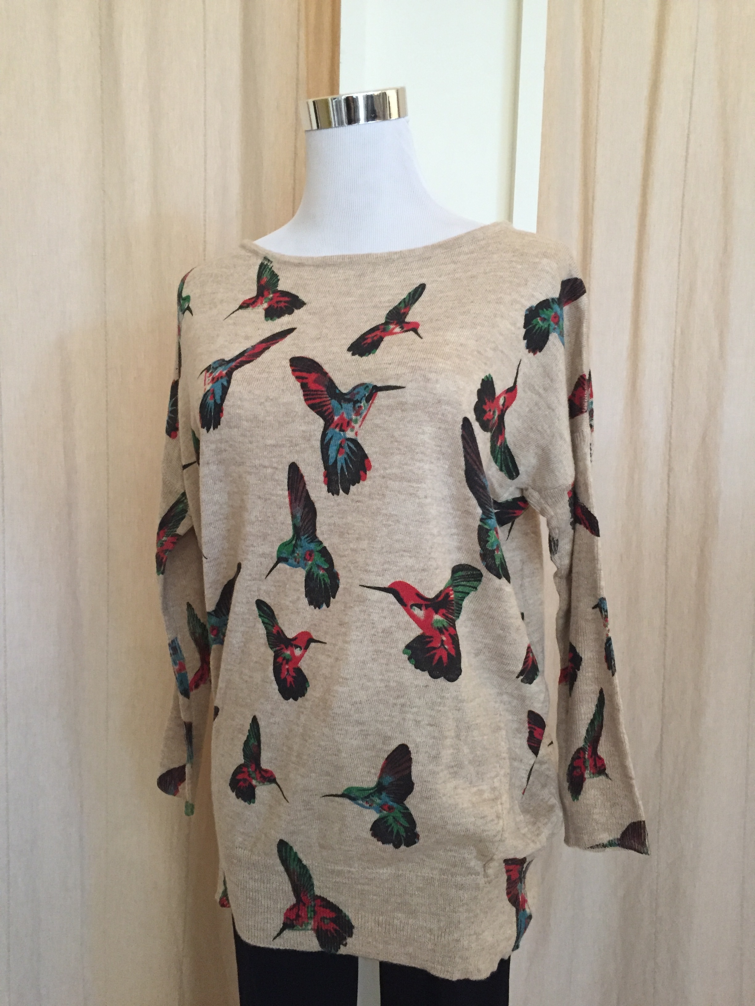 LA Soul Printed Sweater ($42 butterfly and hummingbird)