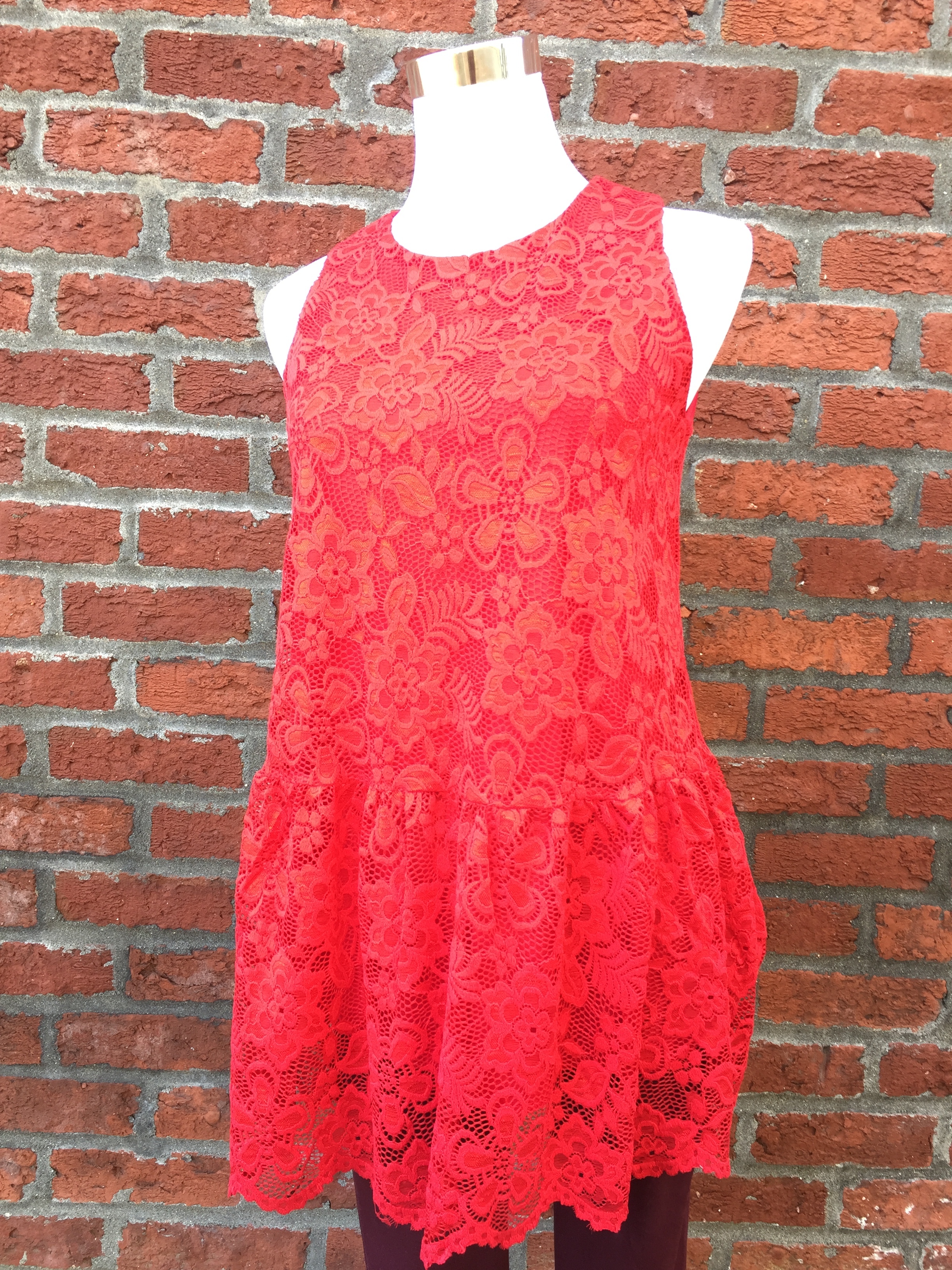 Red Lace Top ($35)