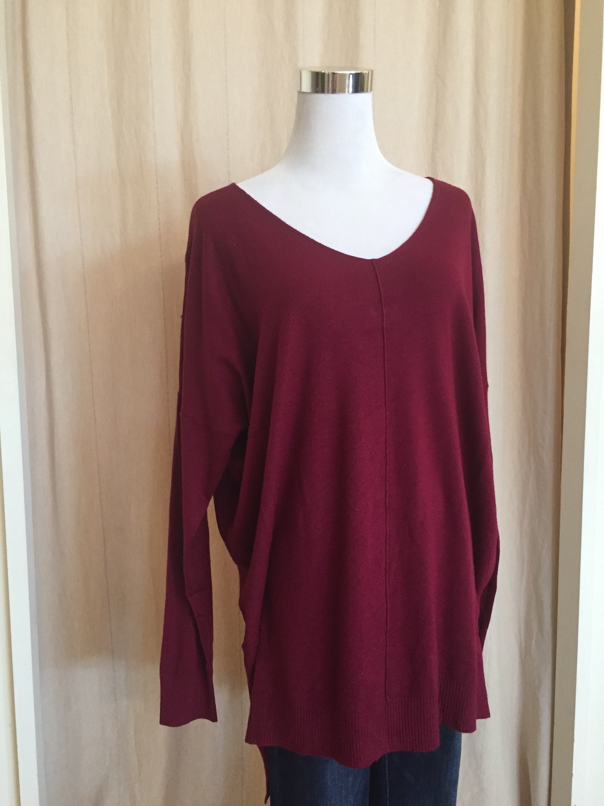 Dreamers V Neck (Burgundy, Mustard, and Olive Green $42)