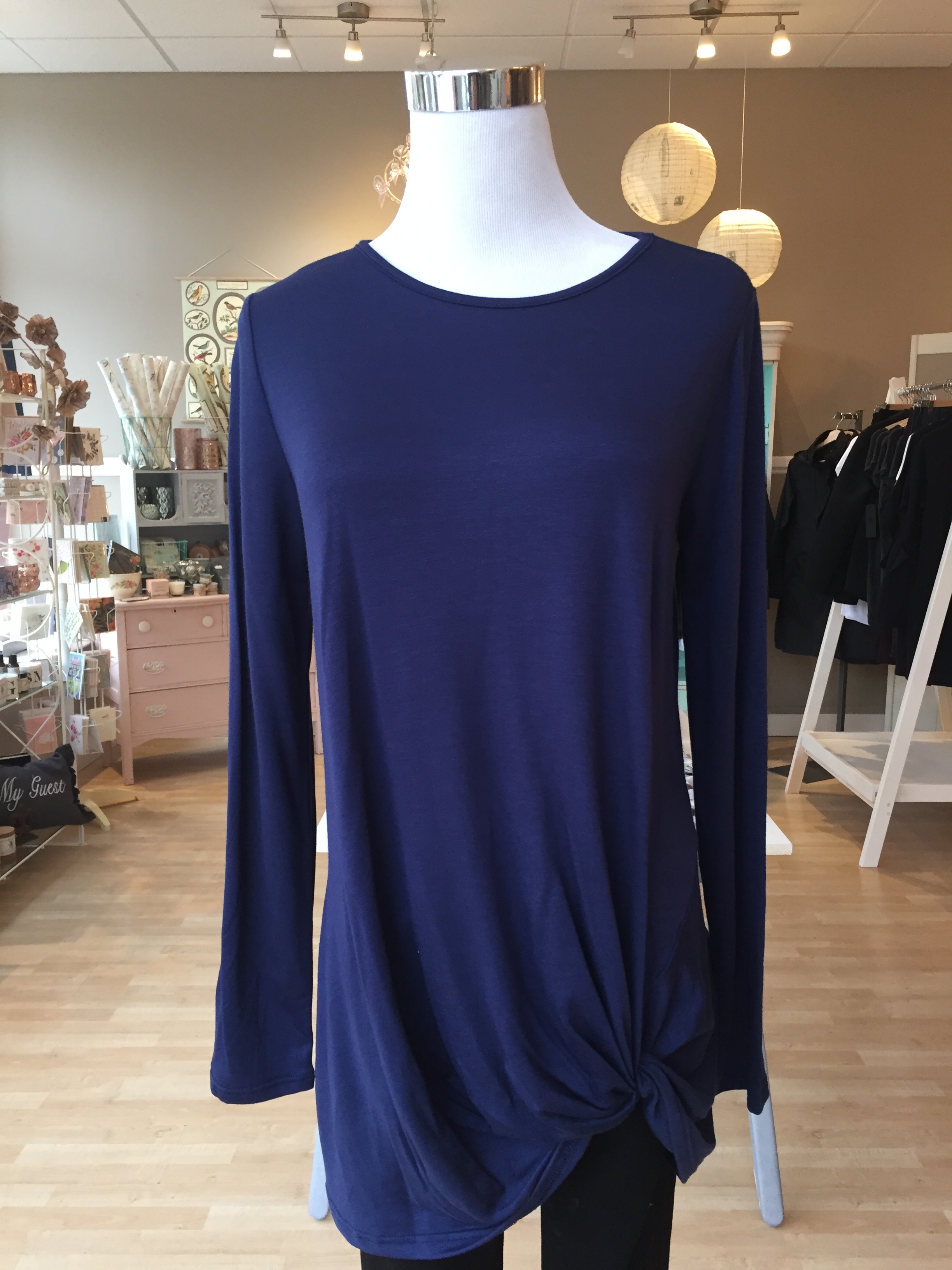 Navy Knot Top $32