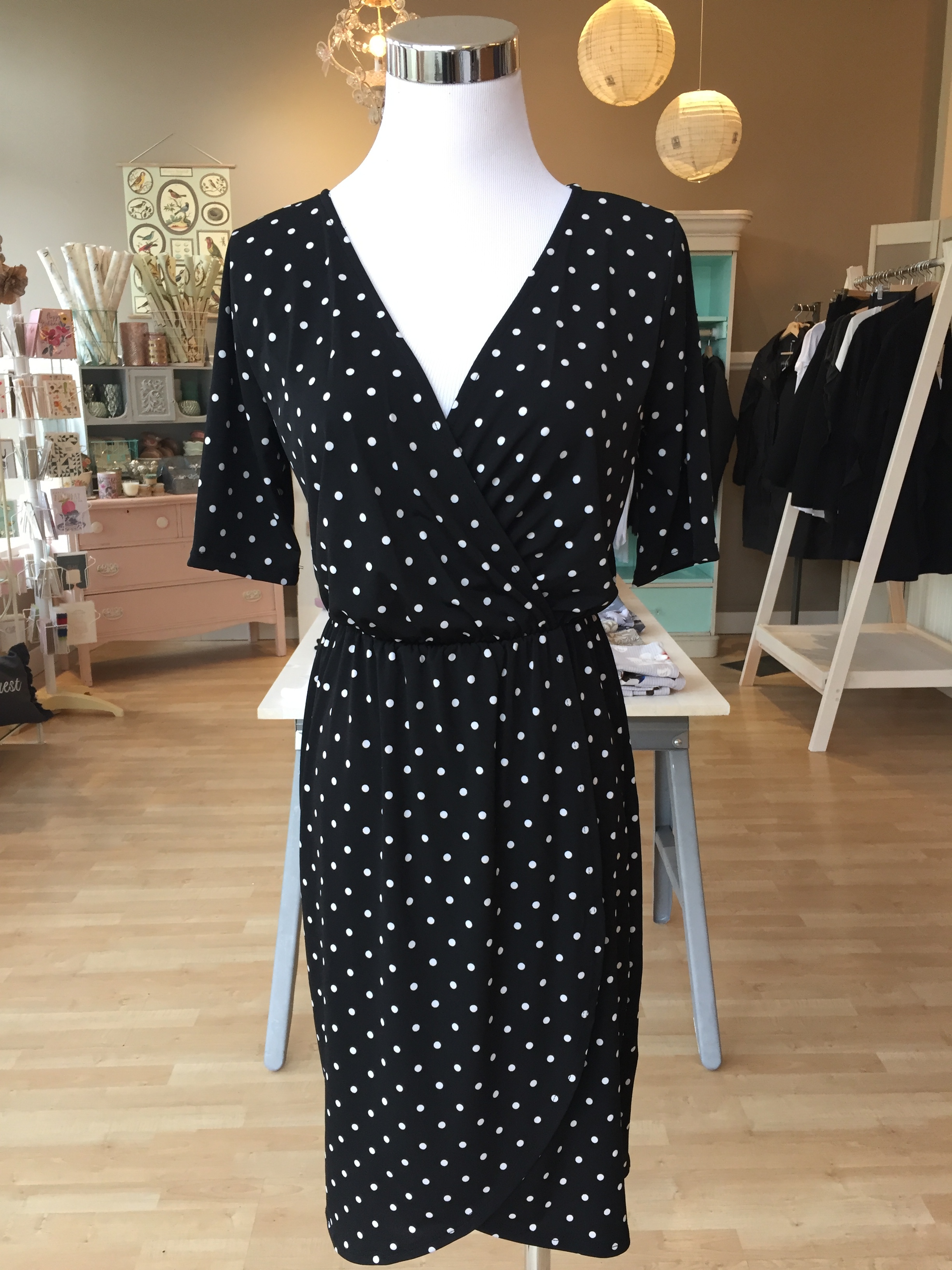 Gilli Polka Dot Dress $42