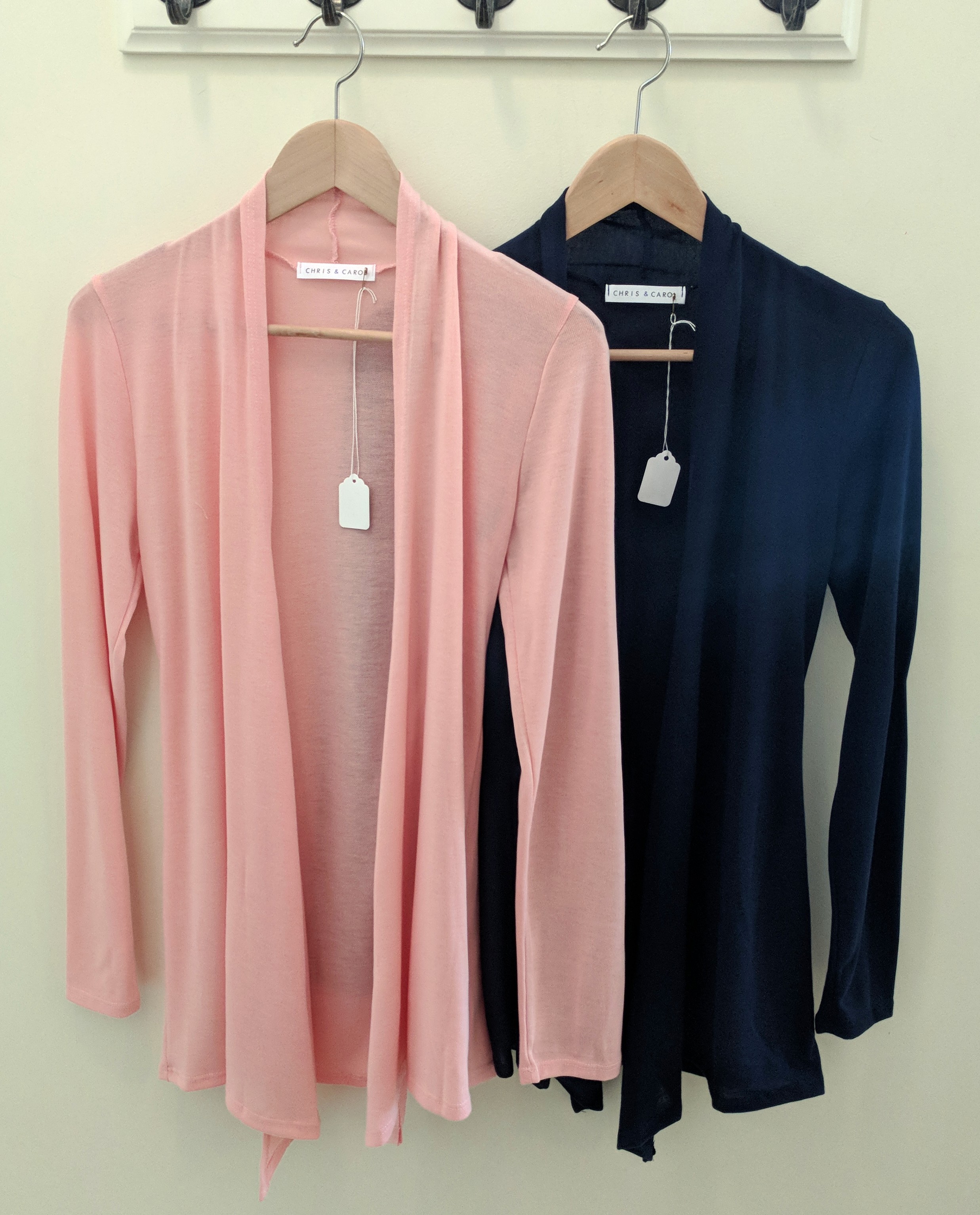 Pink and Navy Cardigan $28
