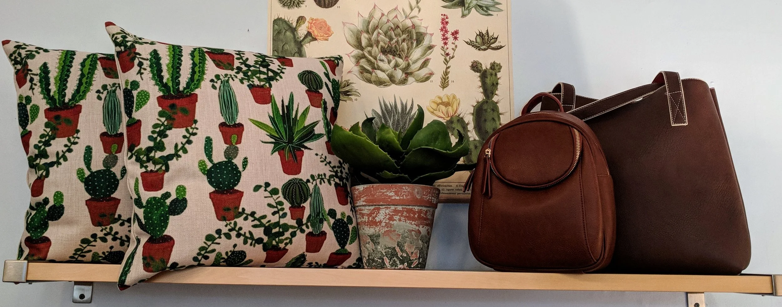 Desert Cactus Cluster Print Pillow $26