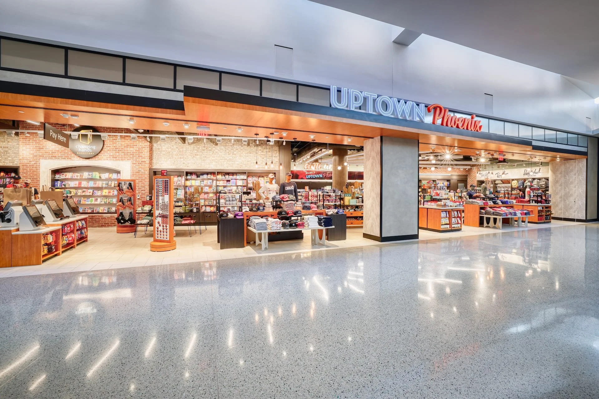 Uptown Phoenix at PHX Airport - Fixture design and placement, space planning, in-store marketing, visual and propping.