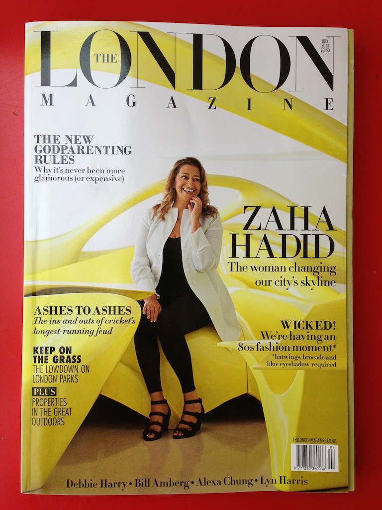 July 2013 issue with the fabulous Zaha on the cover
