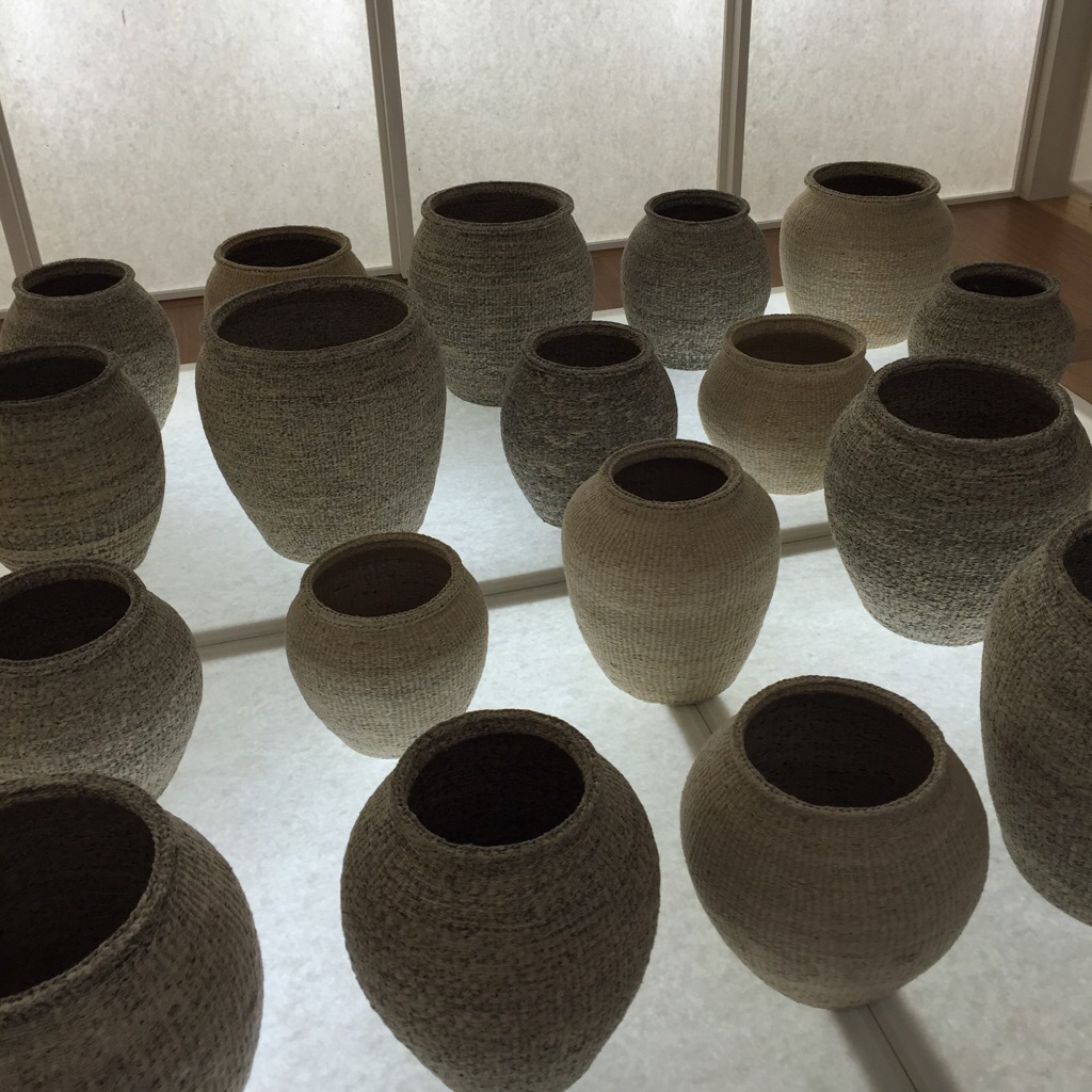Woven baskets on display at La Triennale as part of the Constancy & Change in Korean Traditional Crafts presentation. I loved their exhibition at the London Design Festival last year when they showed zen-like mediation bowl bells.