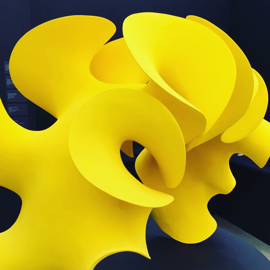 Sculptural ceramic shapes in zingy colours by Merete Rasmussen , part of the Future Heritage exhibition, at Decorex .