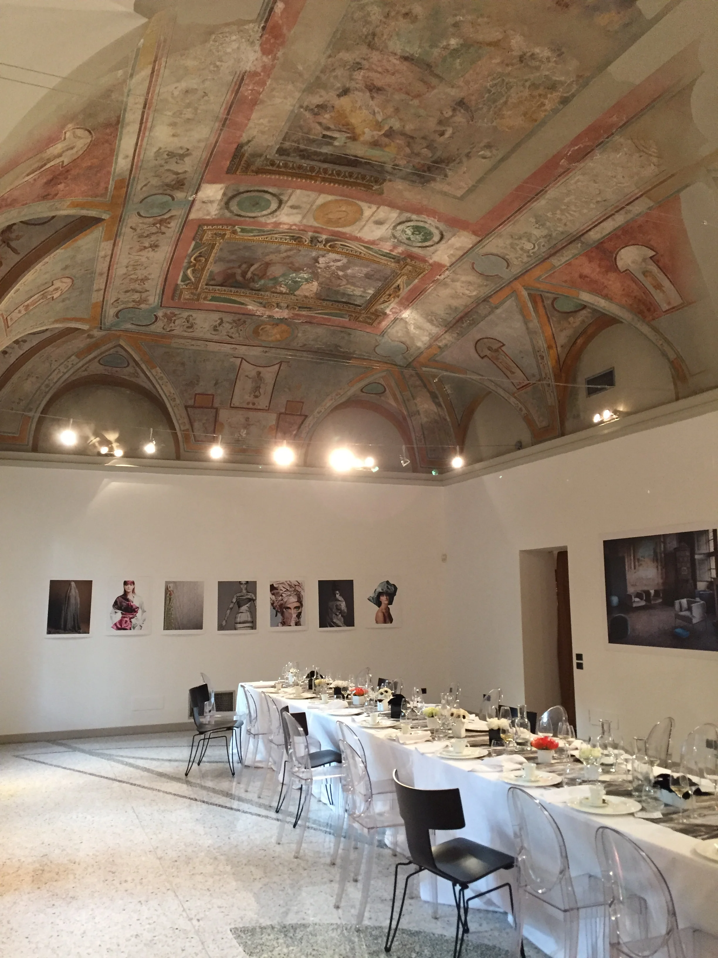Rubelli's elegant Milan HQ in the neoclassical Palazzo Greppi on Via San Maurilio. 