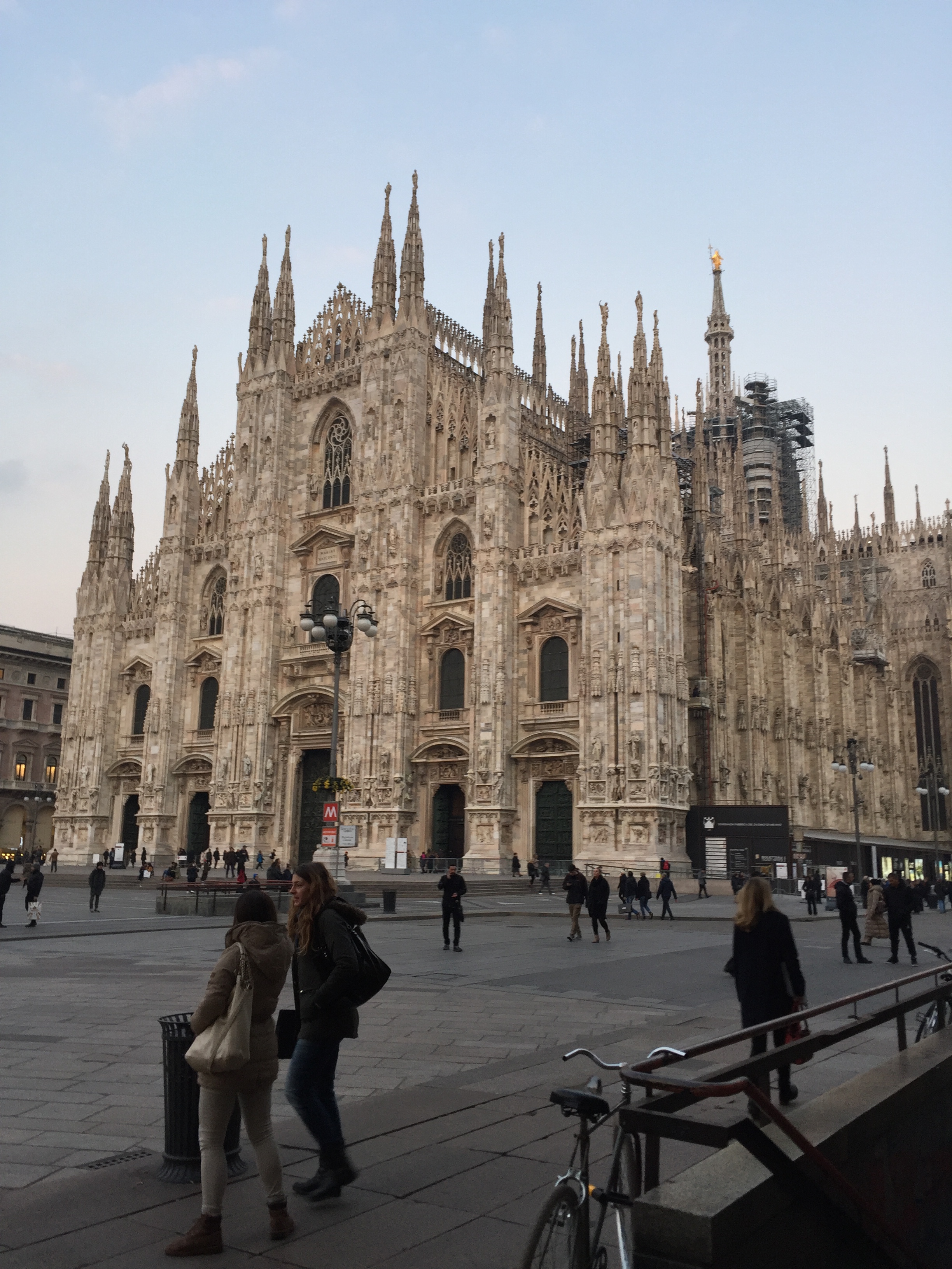 The incredibly ornate Duomo di Milano.
