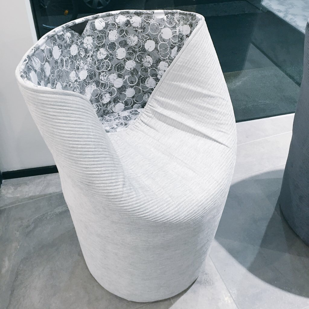 This bucket chair is part of the new Rubelli furniture collection. 