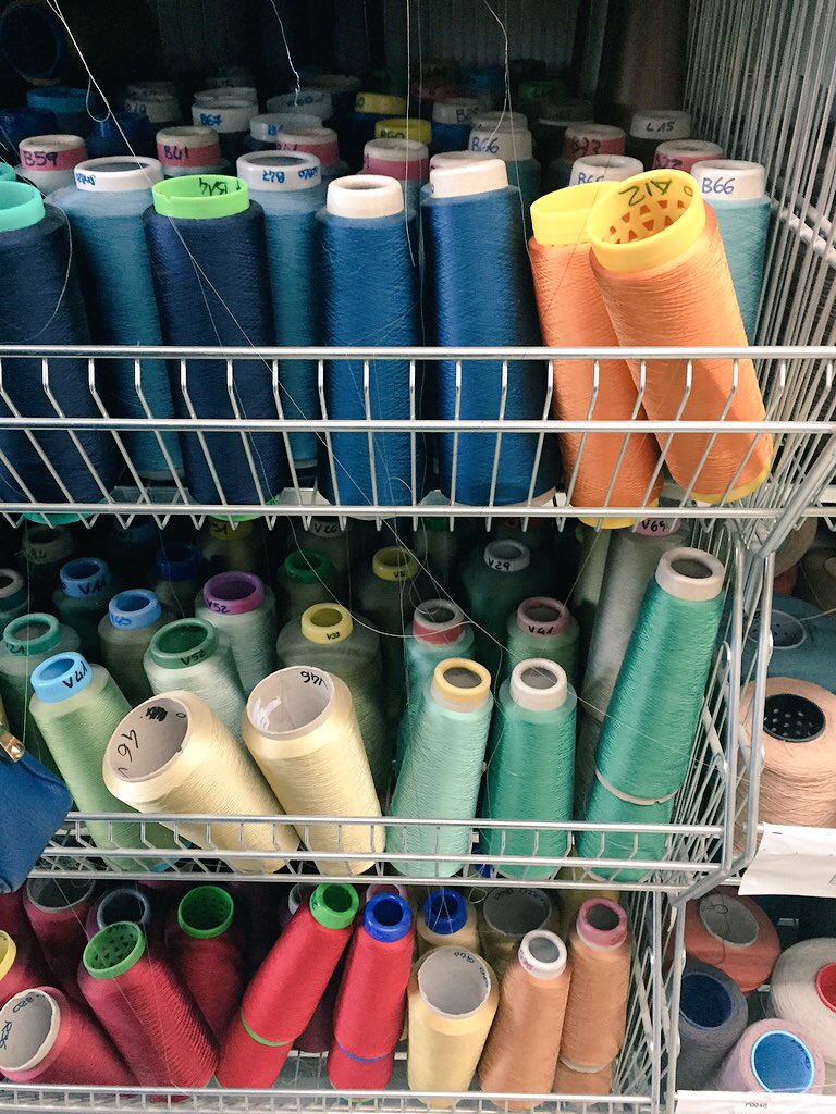 Behind the scenes at the mill - take your pick from thousands of yarns.