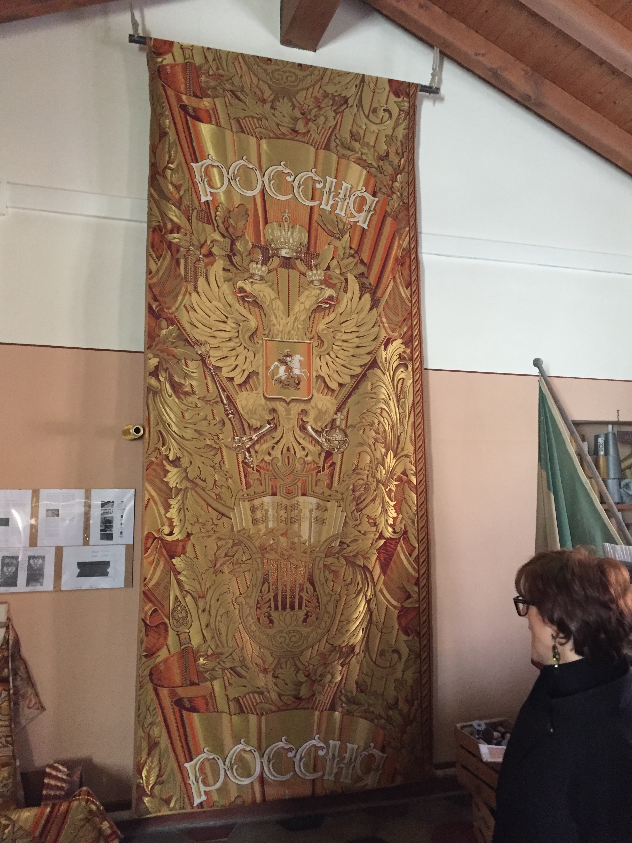Rubelli did the curtains for the Bolshoi Theatre in Moscow, an epic undertaking which was two years in development as they had to blend in fire retardant yarns with spun gold. 