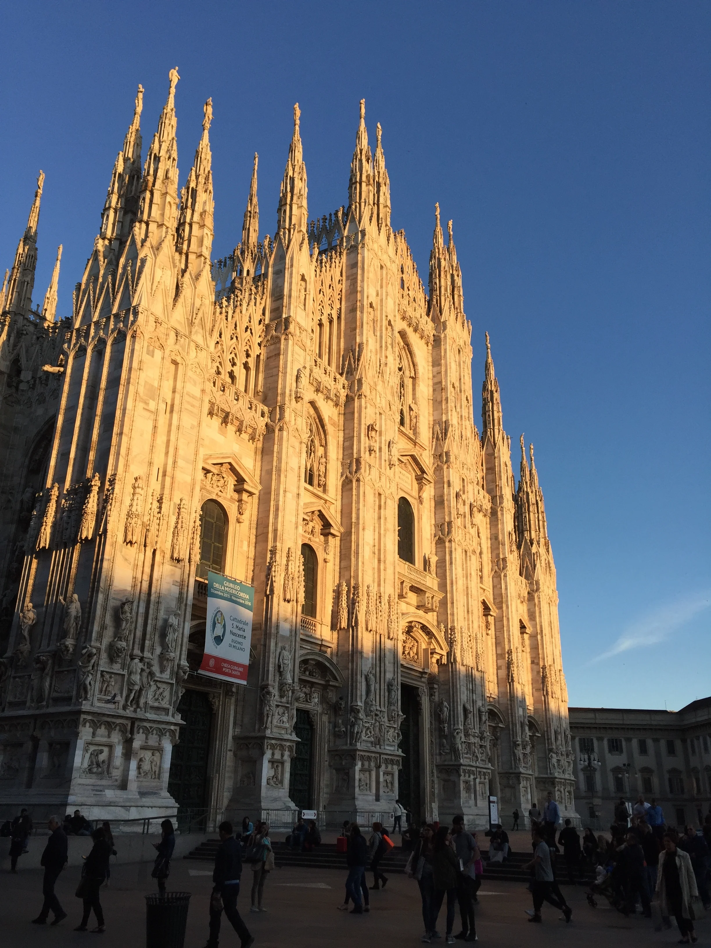 Milan has a magnificent cathedral, the Duomo