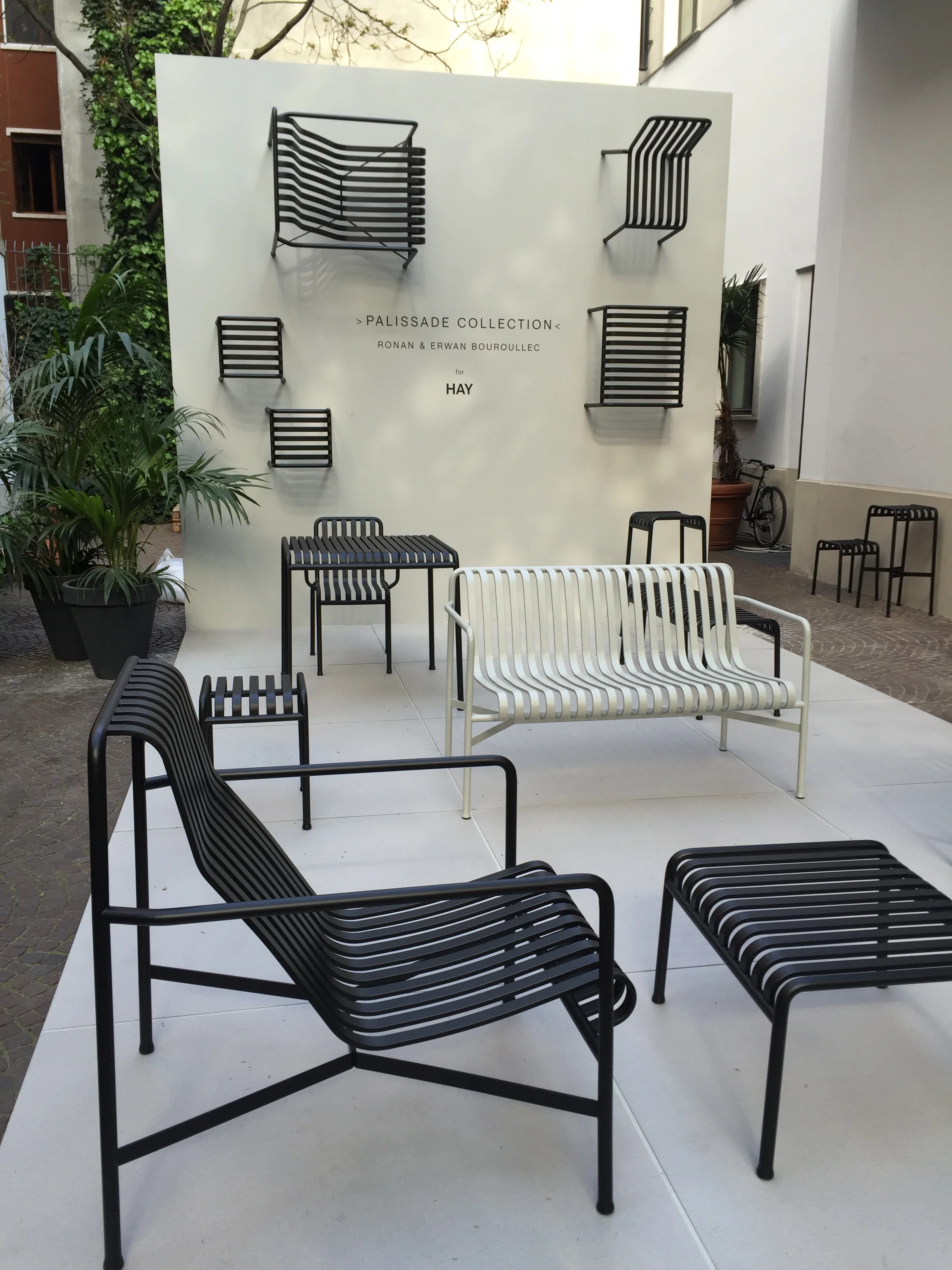 Ronan and Erwan Bouroullec's Palissade Collection of outdoor furniture for Hay looked good.