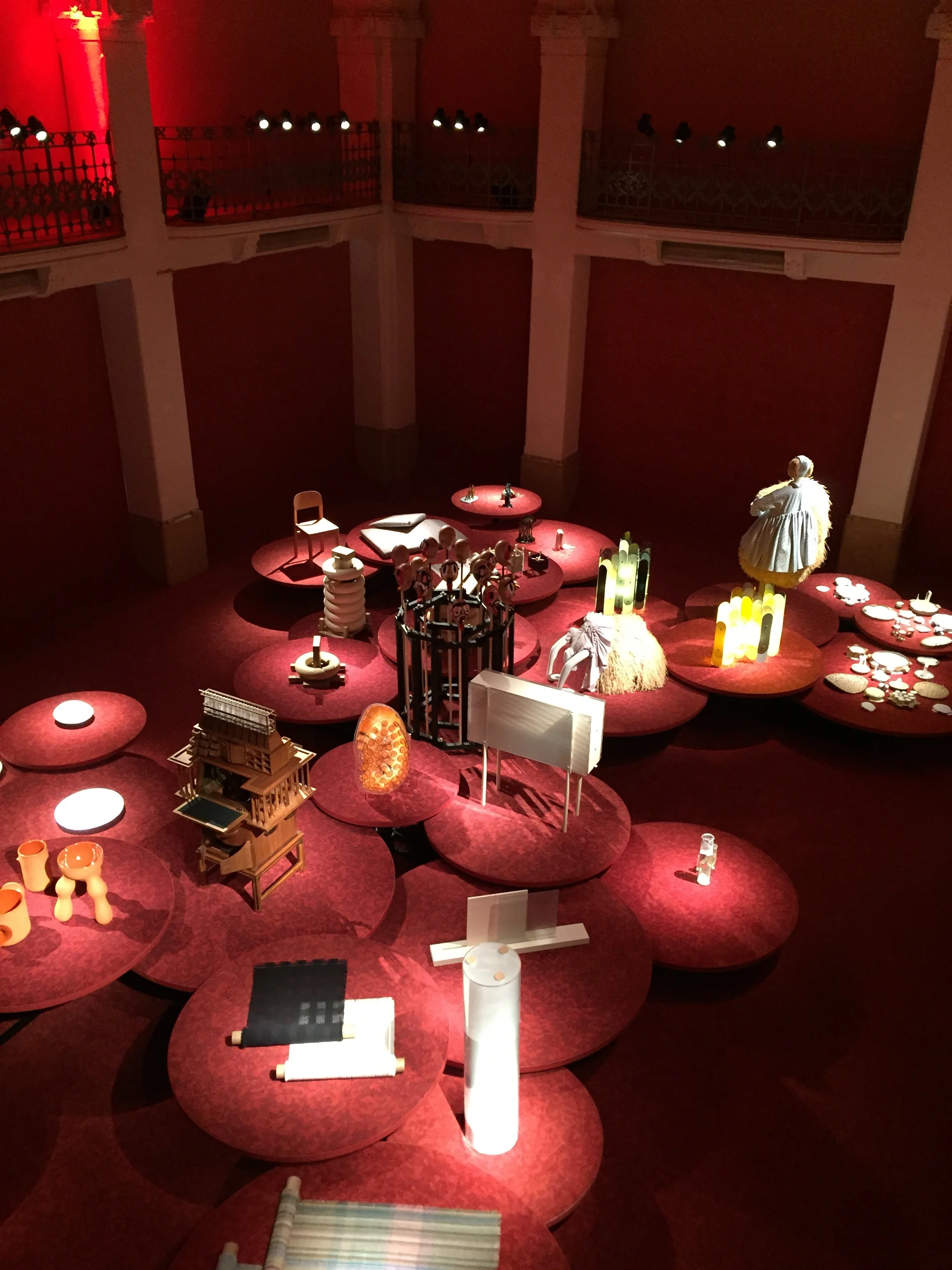 Some of the presentations were very conceptual such as the MindCraft Exhibition based on the workings of the human brain with objects on rotating discs. 