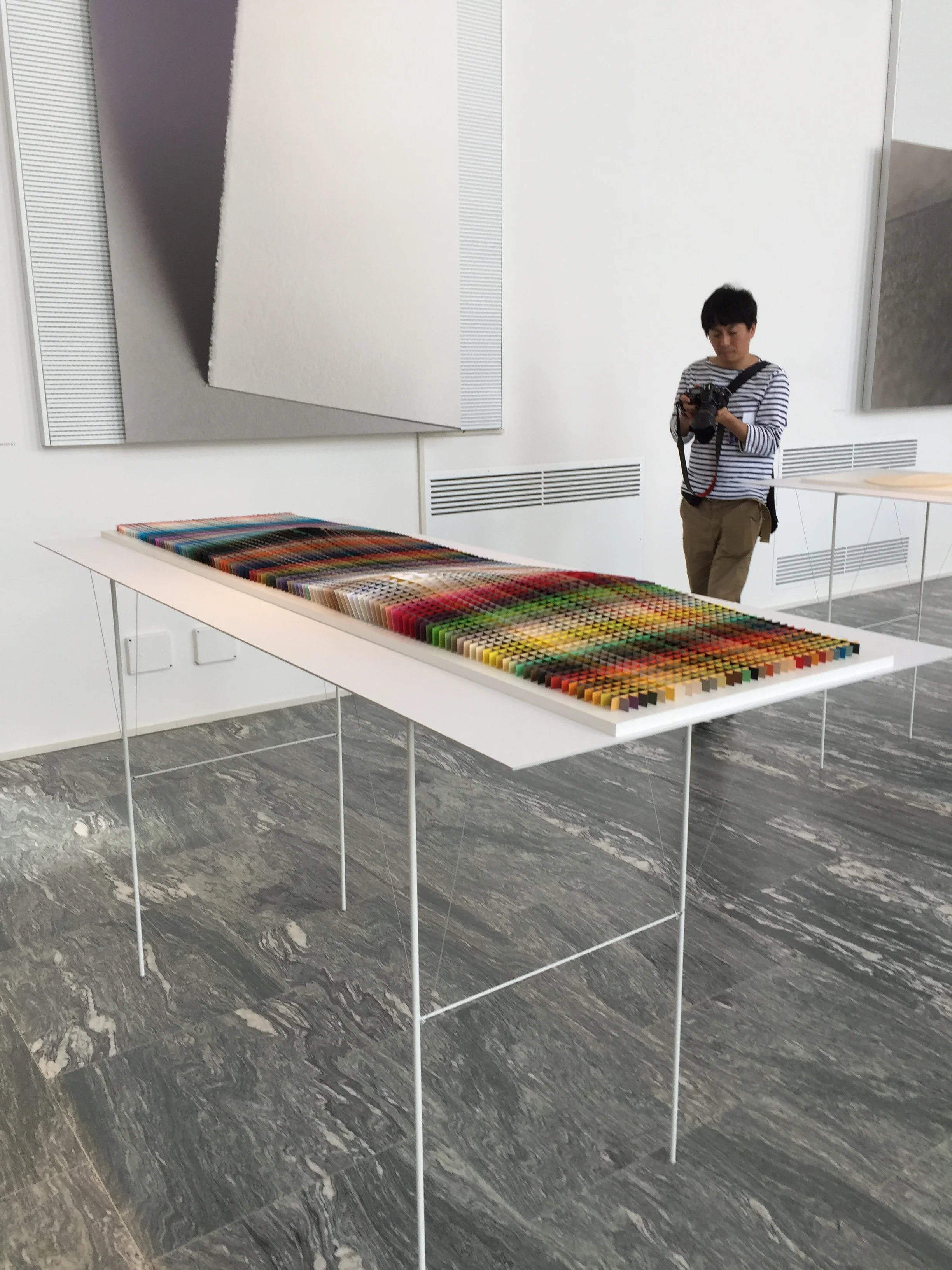The Takeo Paper Show: Subtle was exhibited upstairs at La Triennale. It was thoughtful and almost meditative, everyone was taking pictures of this incredible paper creation above. 