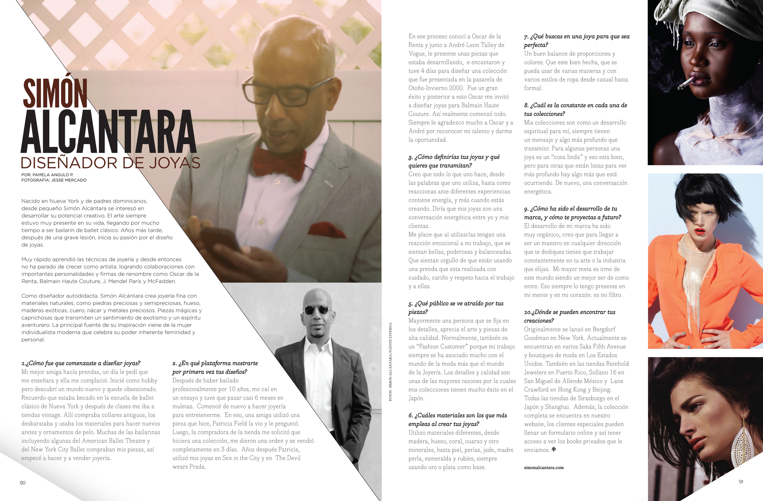  INTERVIEW IN: BLUSH MAGAZINE MARCH &nbsp;2013 ISSUE DOMINICAN REPUBLIC 