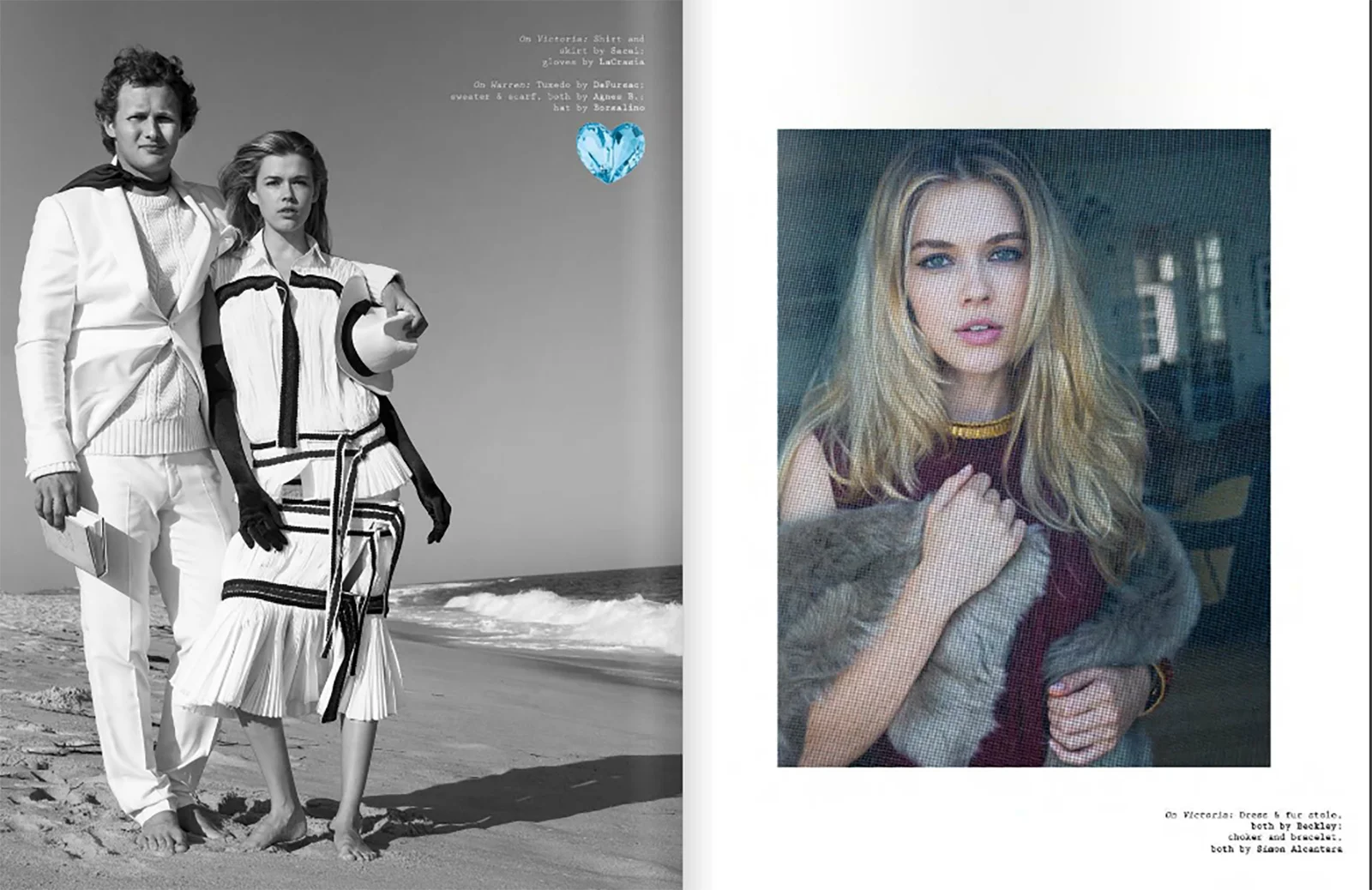 VISUAL TALES MAGAZINES VT 15 SHOT BY ARTHUR ELGORT, STYLED BY JOHN TAN, MODELS WARREN ELGORT AND VICTORIA LEE. JEWELRY SIMON ALCANTARA