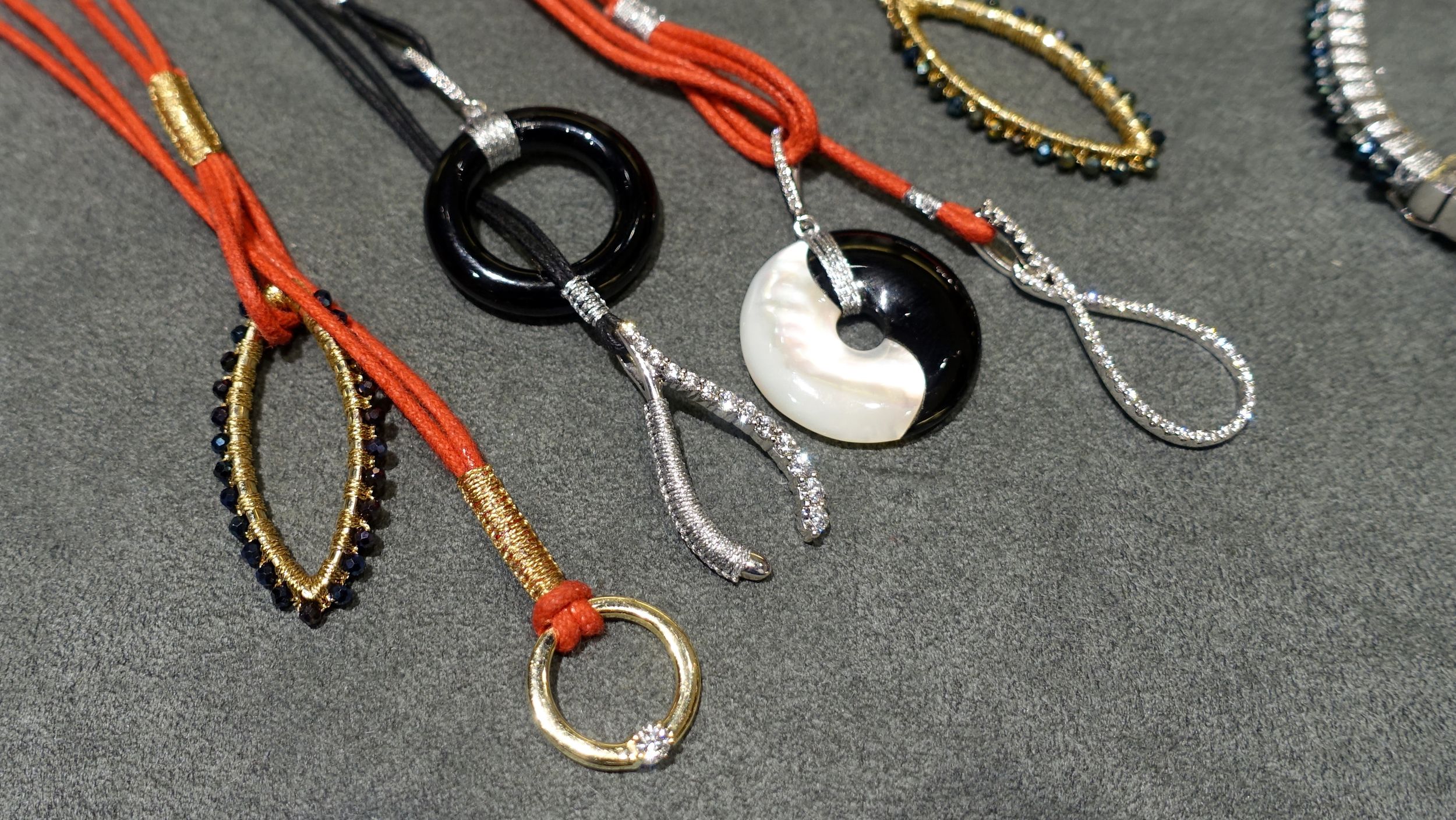 Gold and diamond talismans by Simon Alcantara